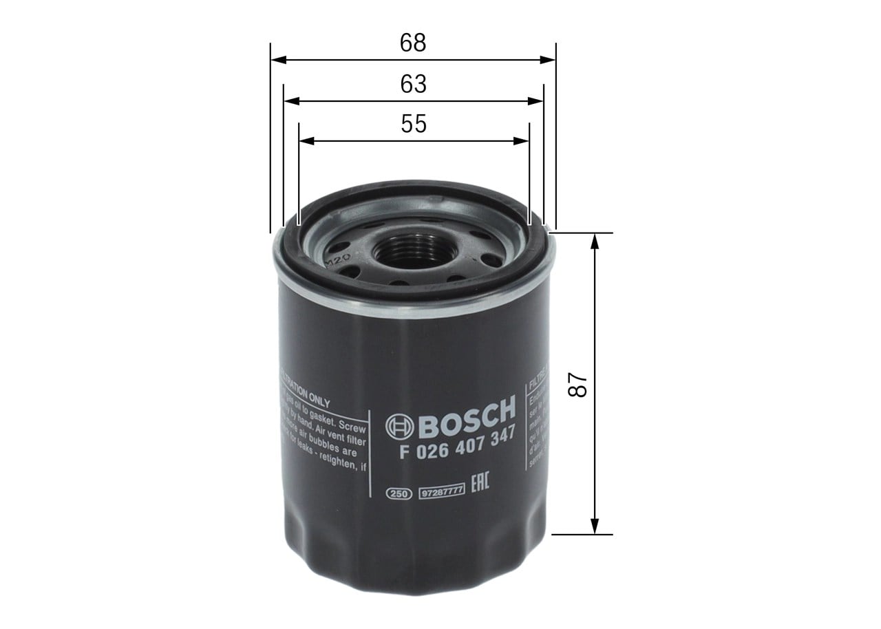 BOSCH F 026 407 347 Yağ Filtresi 1535505 uygun fiyat hızlı kargo