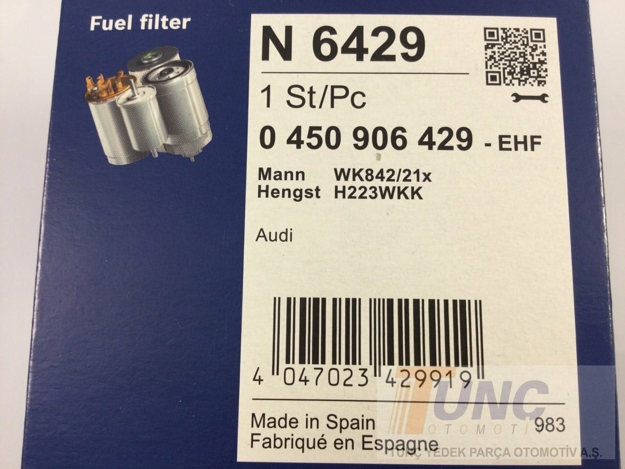 BOSCH 0 450 906 429 Yakıt Filtresi 8E0127435A uygun fiyat hızlı kargo