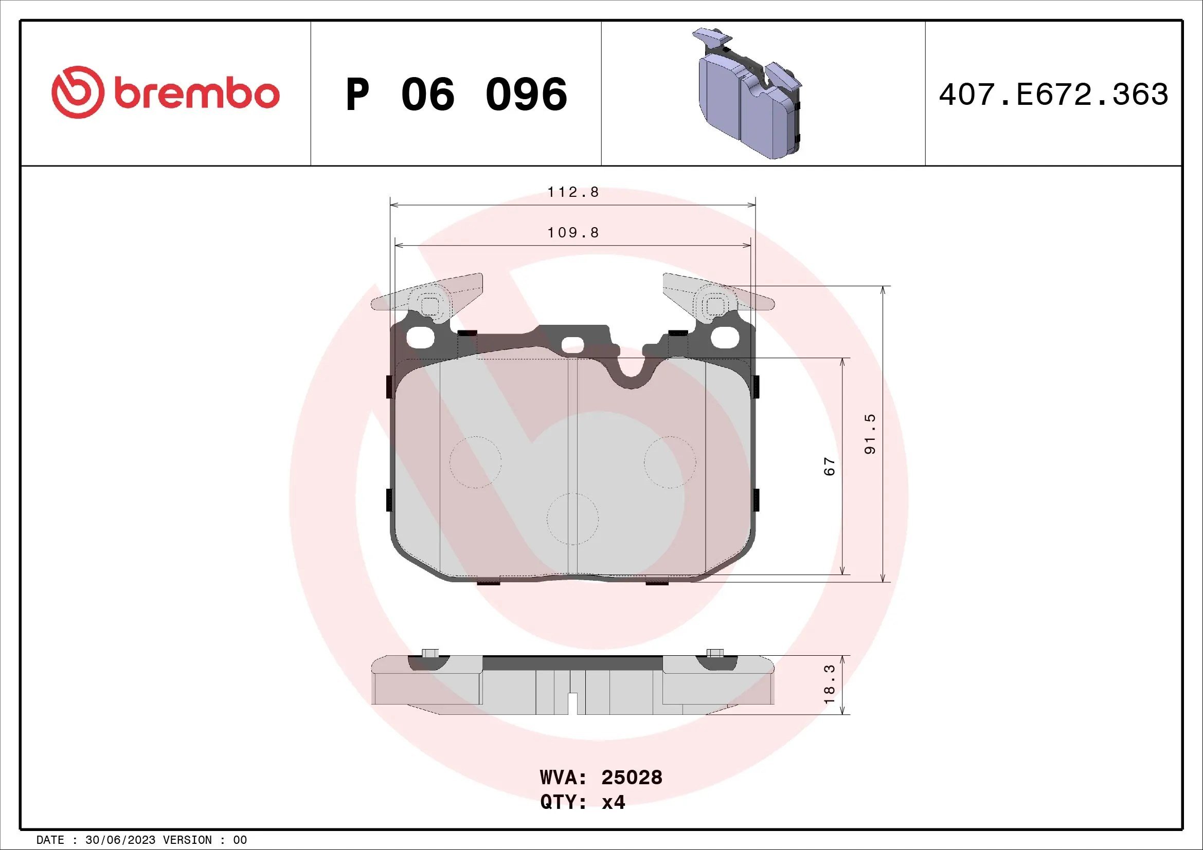 BREMBO P06096 Fren Balatası 34112284765 uygun fiyat hızlı kargo