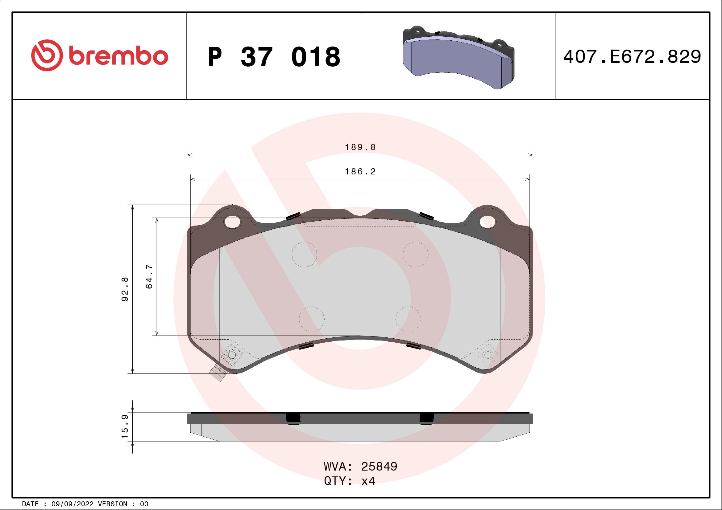 BREMBO P 37 018 Fren Balatası 00K68144427AA uygun fiyat hızlı kargo