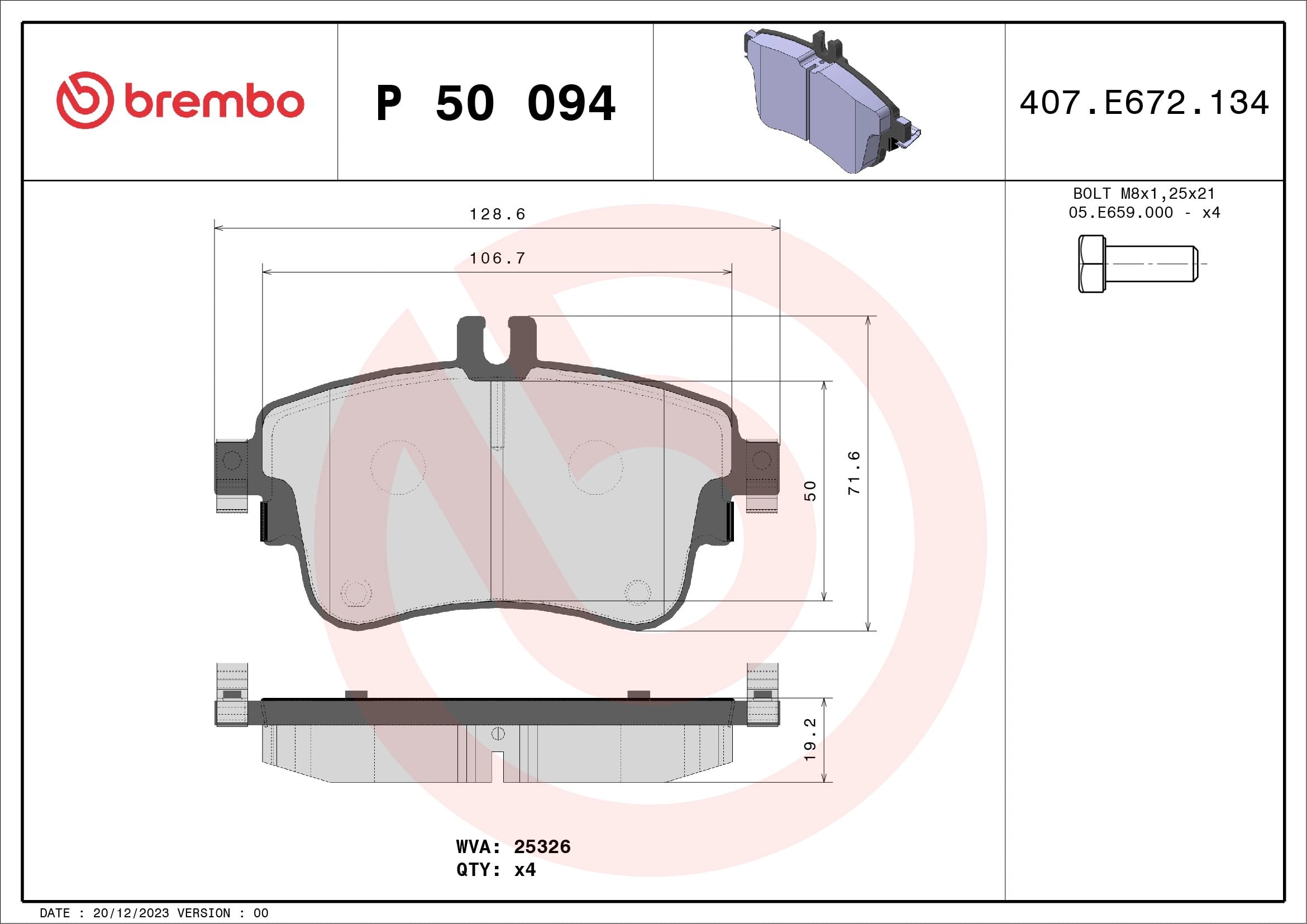 BREMBO P 50 094 Fren Balatası 0004201405 uygun fiyat hızlı kargo