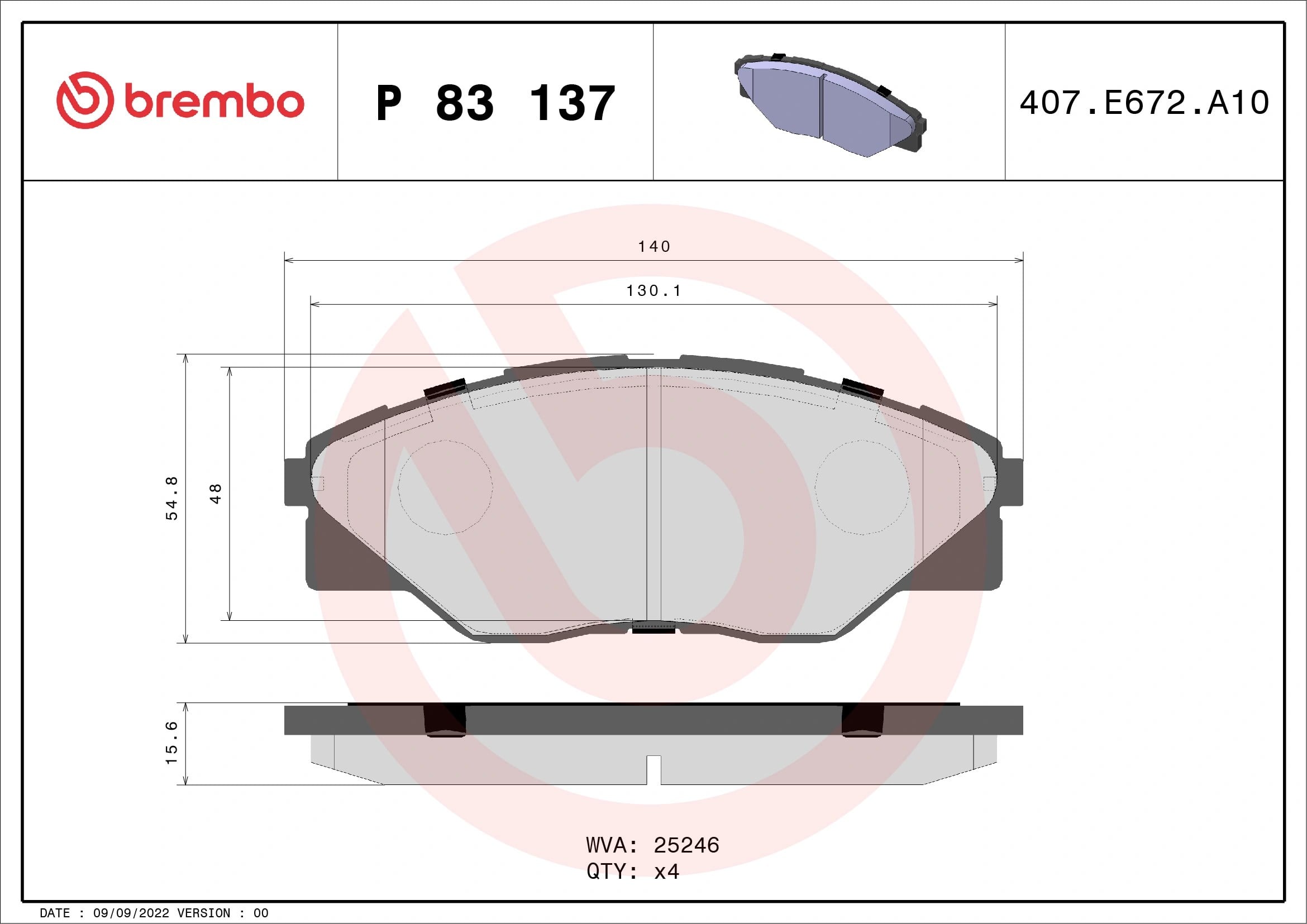 BREMBO P83137 Fren Balatası 044650K290 uygun fiyat hızlı kargo