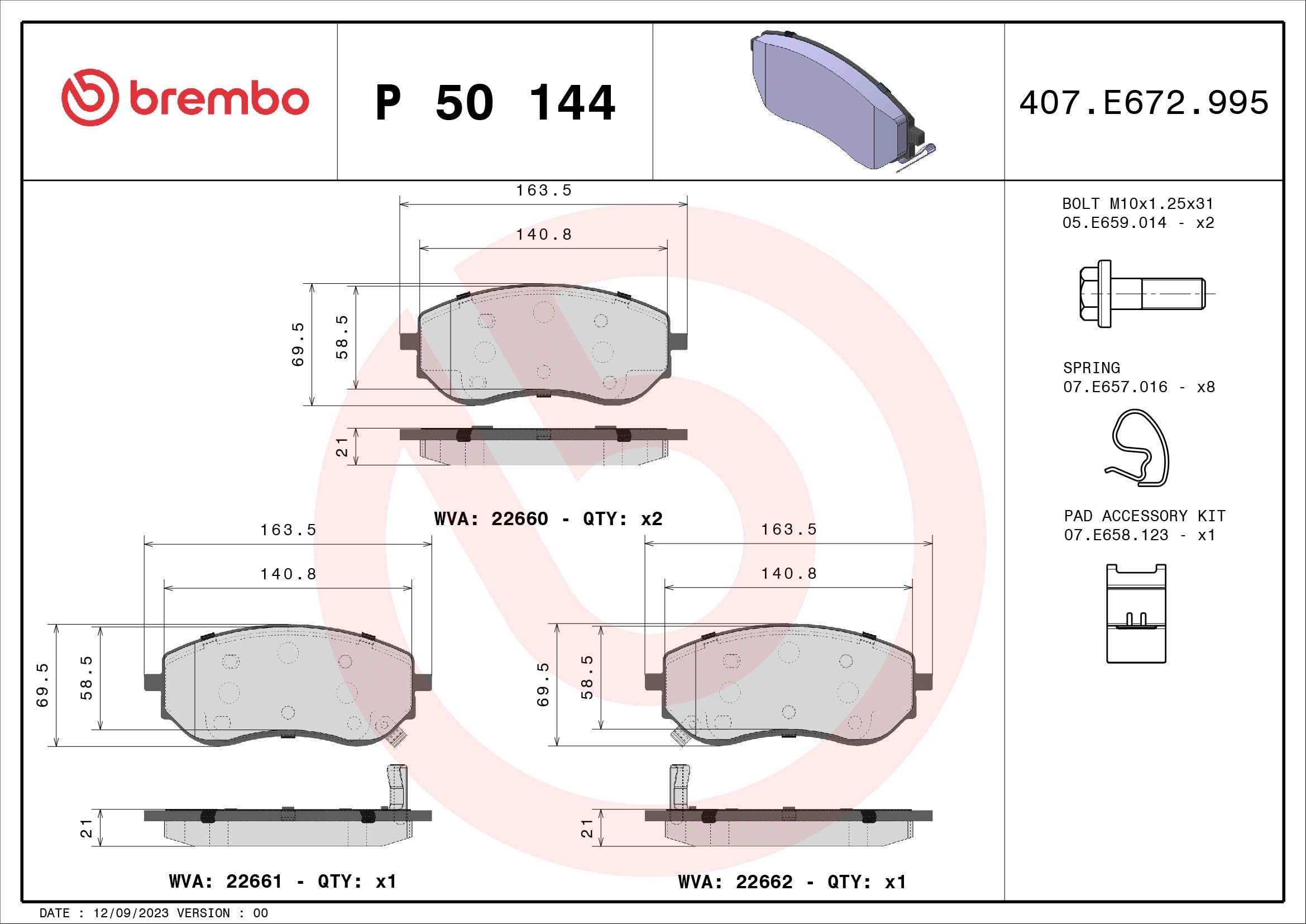 BREMBO P 50 144 Fren Balatası 4704205300 uygun fiyat hızlı kargo