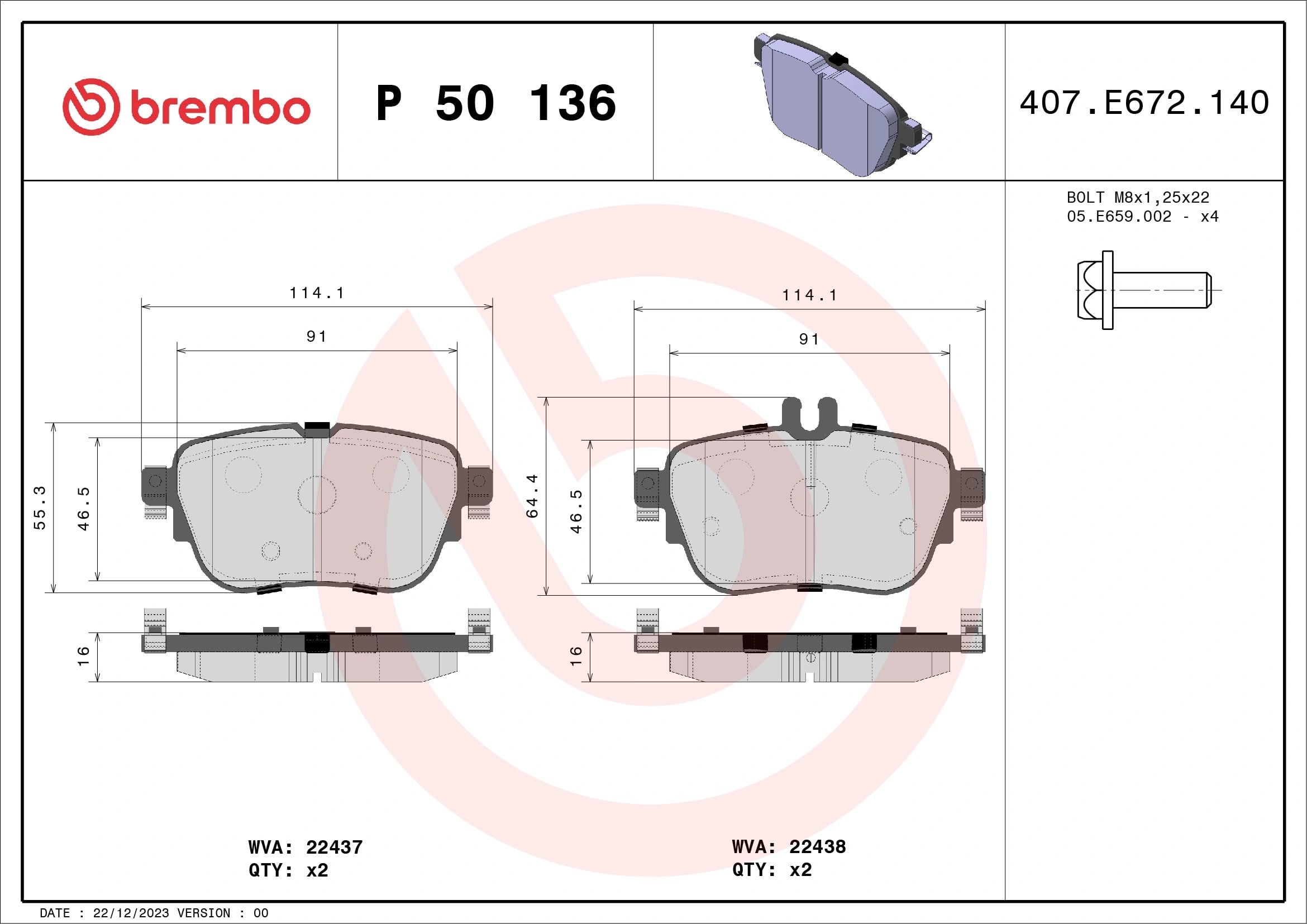 BREMBO P50136 Fren Balatası 0004206000 uygun fiyat hızlı kargo