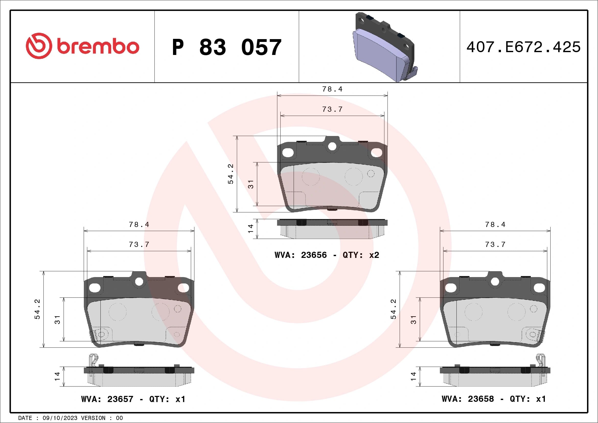 BREMBO P 83 057 Fren Balatası 0446642010 uygun fiyat hızlı kargo