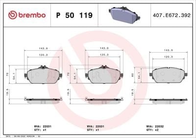 BREMBO P 50 119 Fren Balatası A0084203720 uygun fiyat hızlı kargo