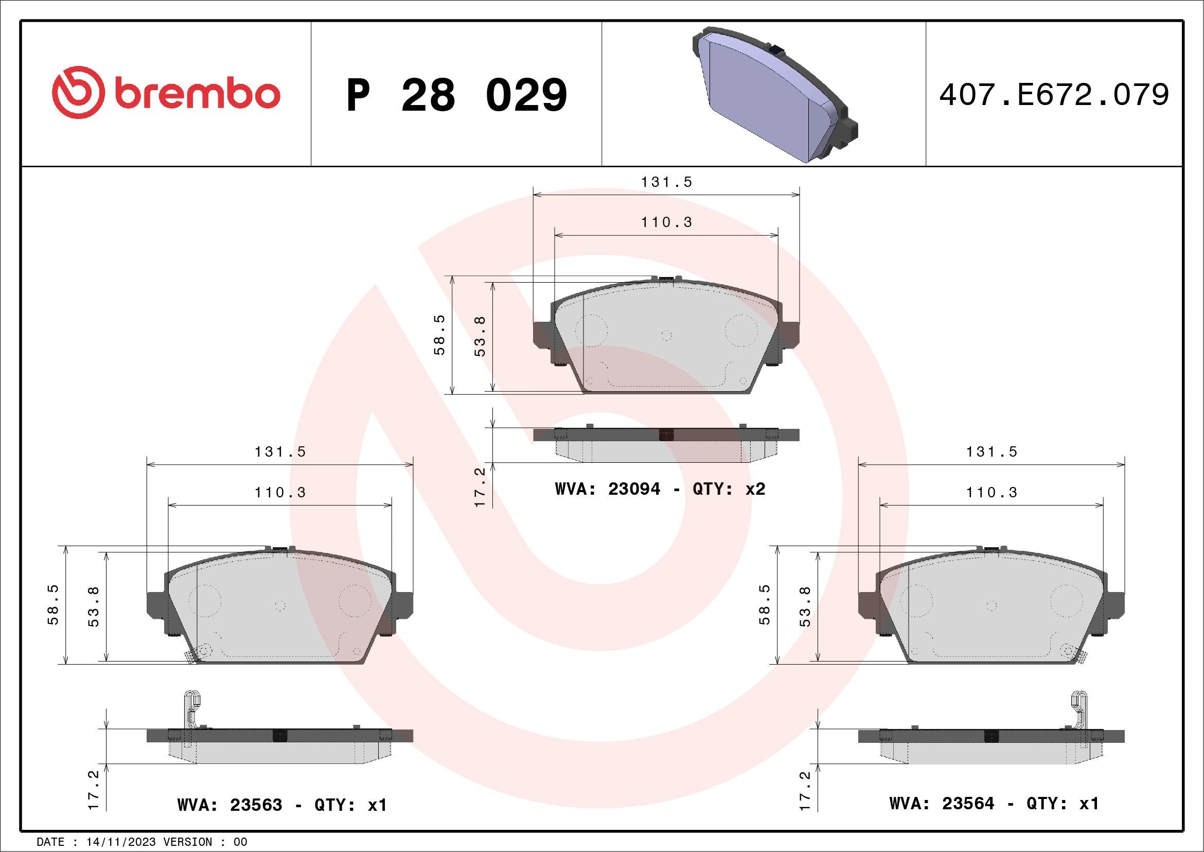BREMBO P28029 Fren Balatası 410604U127 uygun fiyat hızlı kargo