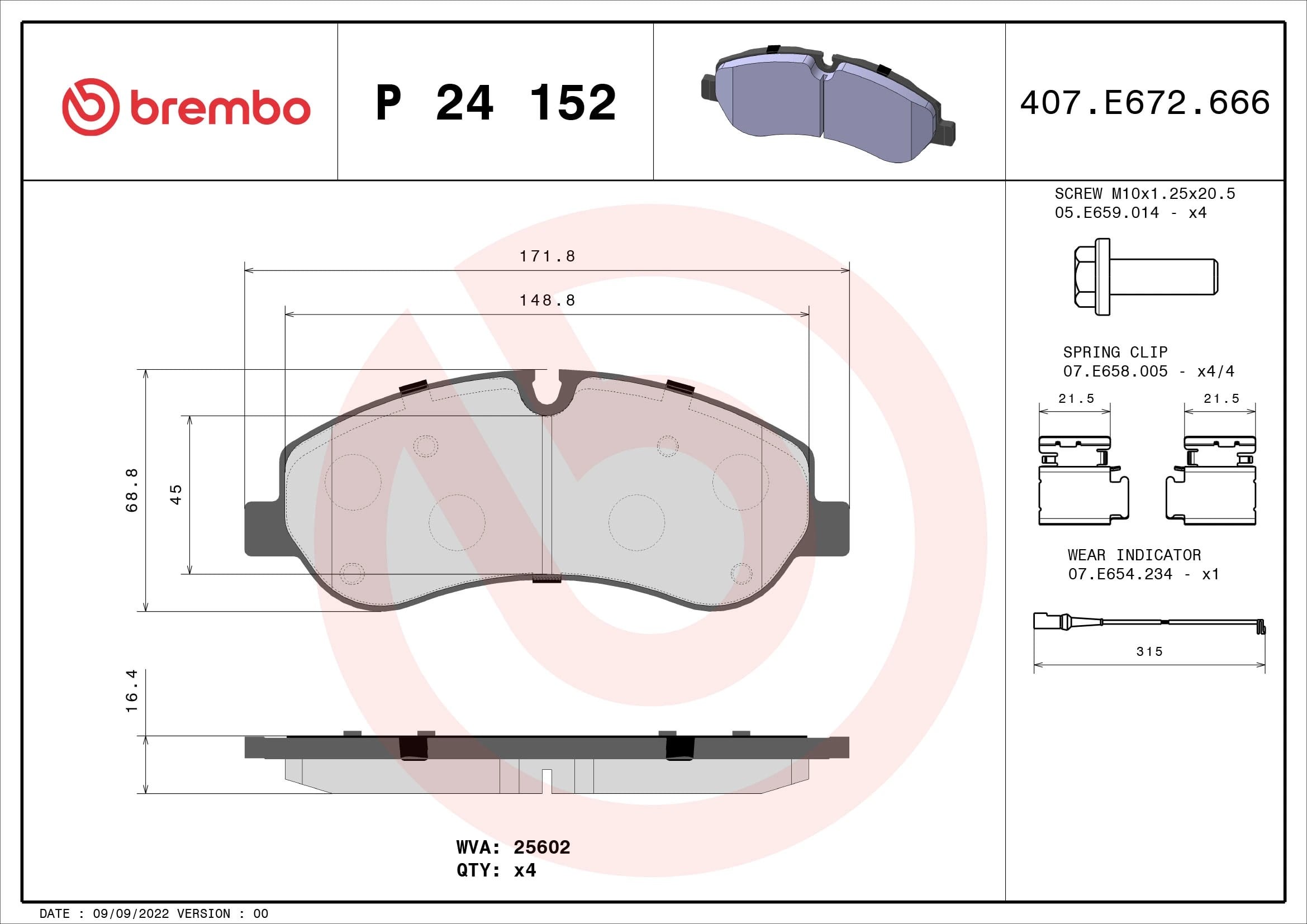 BREMBO P 24 152 Fren Balatası 1763915 uygun fiyat hızlı kargo