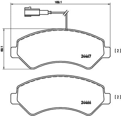 BREMBO P23136 Fren Balatası 155253629 uygun fiyat hızlı kargo
