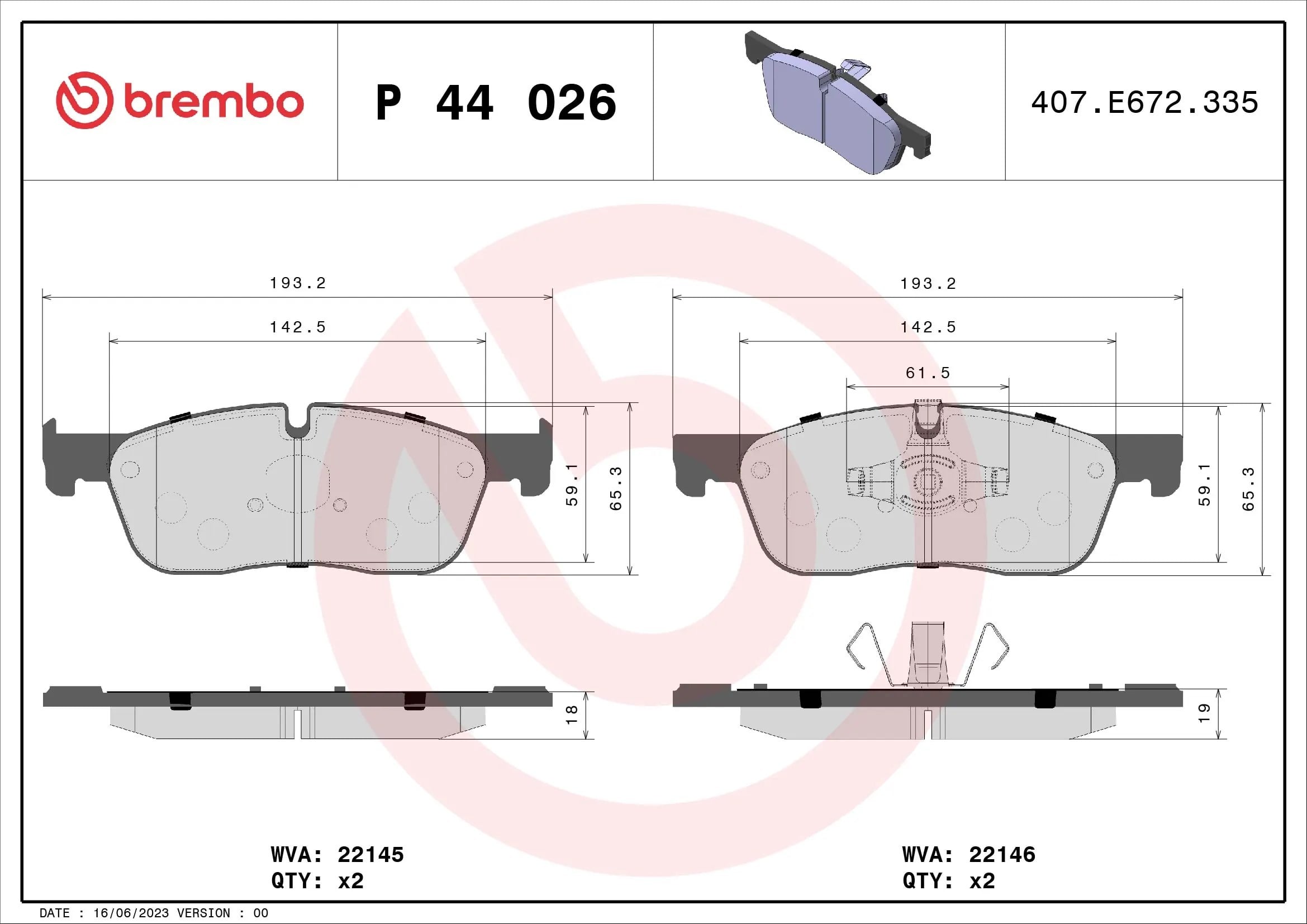 BREMBO P44026X Fren Balatası C2C41984 uygun fiyat hızlı kargo