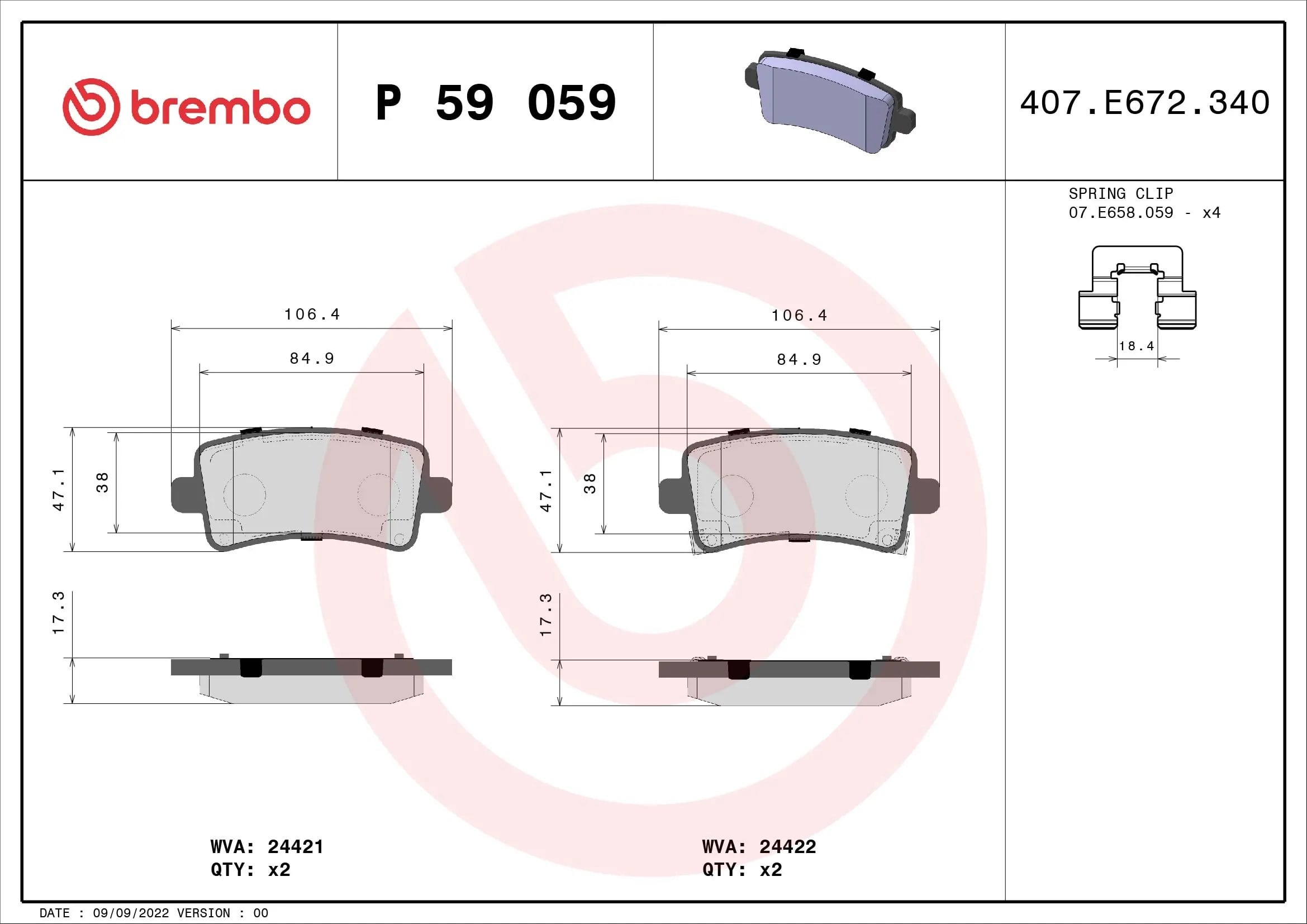 BREMBO P 59 059 Fren Balatası 10668506 uygun fiyat hızlı kargo
