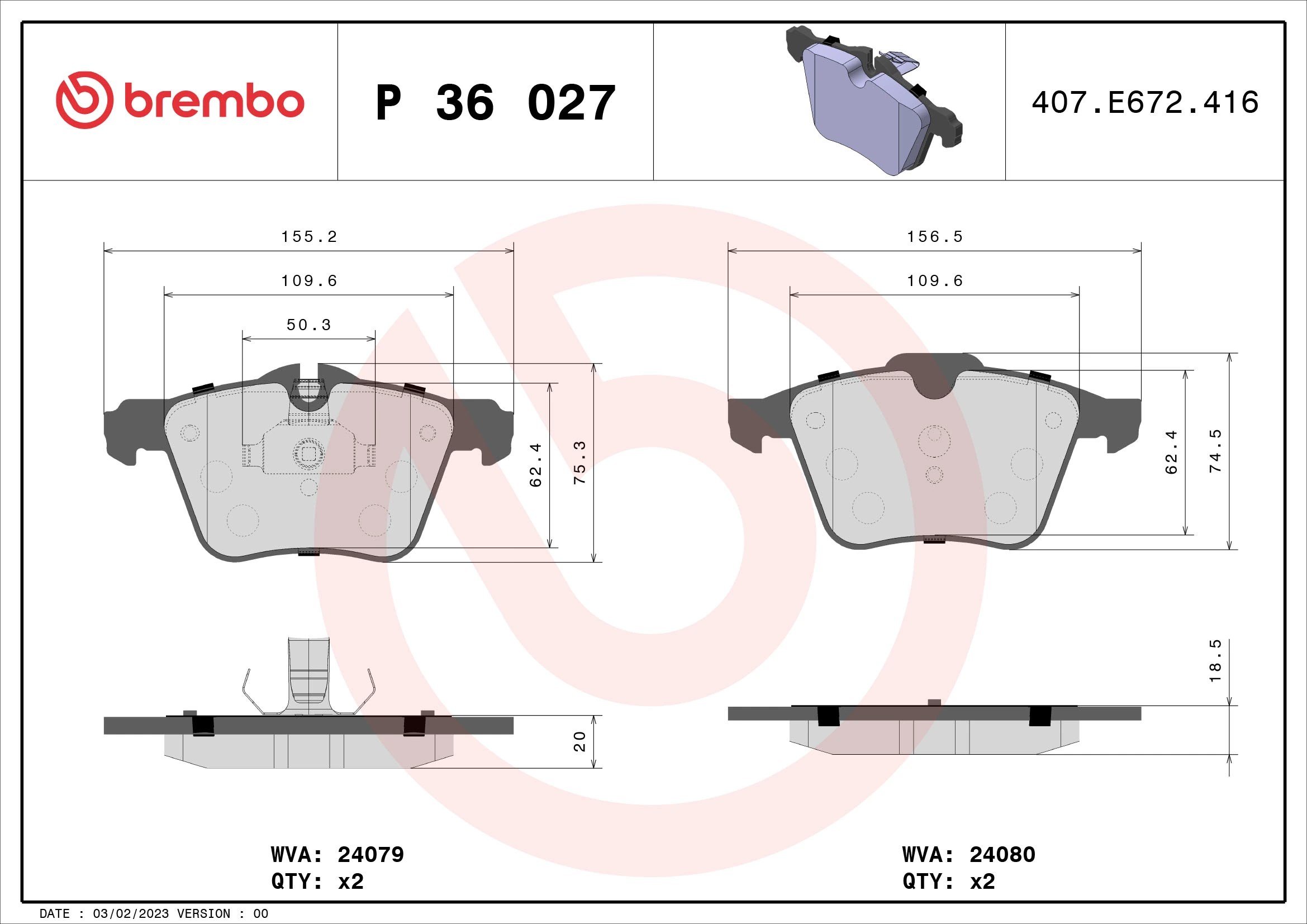 BREMBO P36027 Fren Balatası 02C2C40926 uygun fiyat hızlı kargo