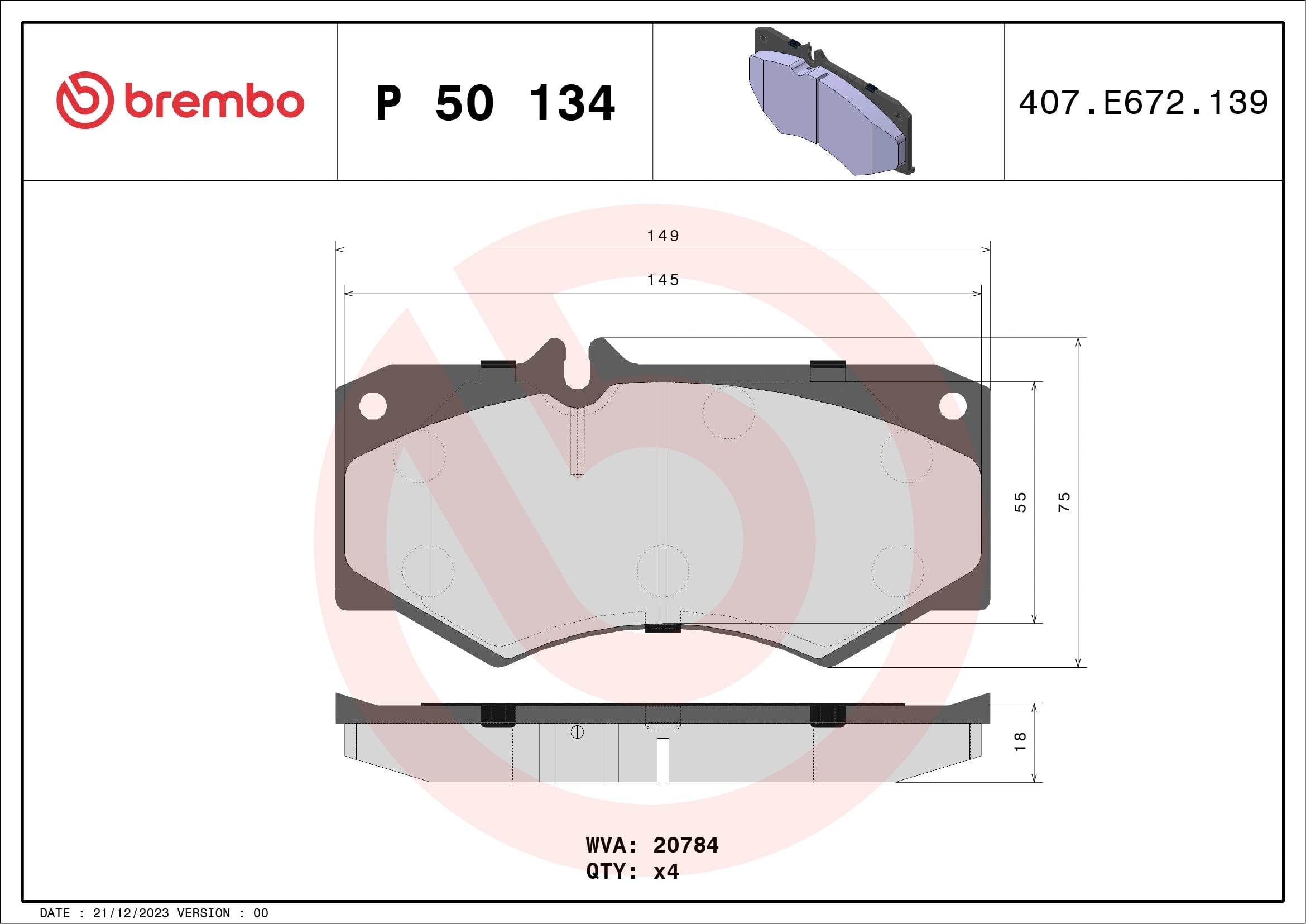 BREMBO P 50 134 Fren Balatası 0005868942 uygun fiyat hızlı kargo