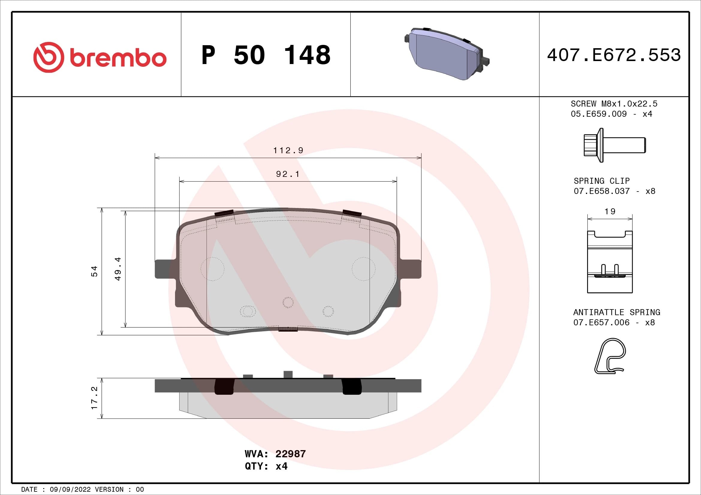 BREMBO P 50 148 Fren Balatası 0004201706 uygun fiyat hızlı kargo