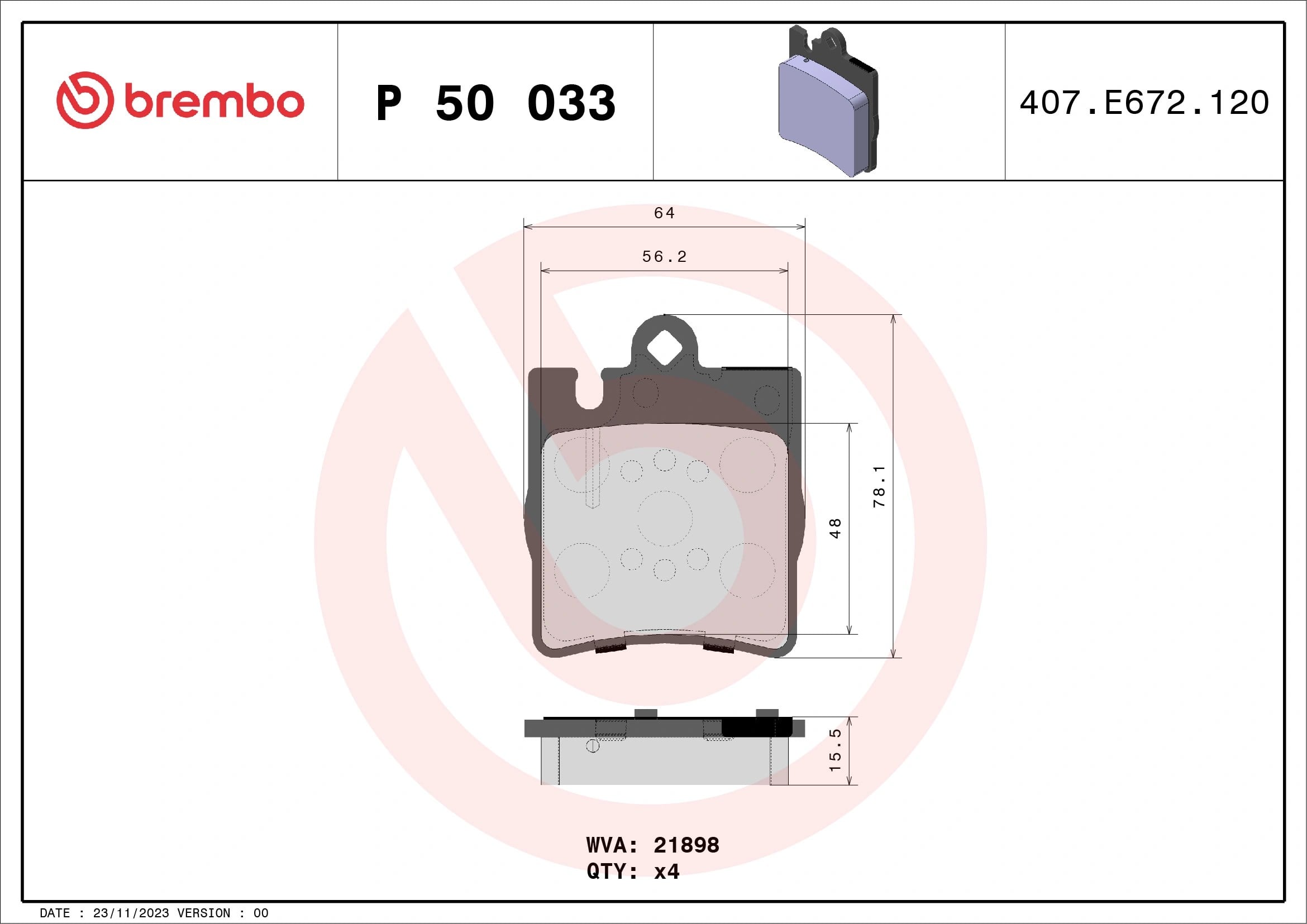 BREMBO P 50 033 Fren Balatası 0024205220 uygun fiyat hızlı kargo