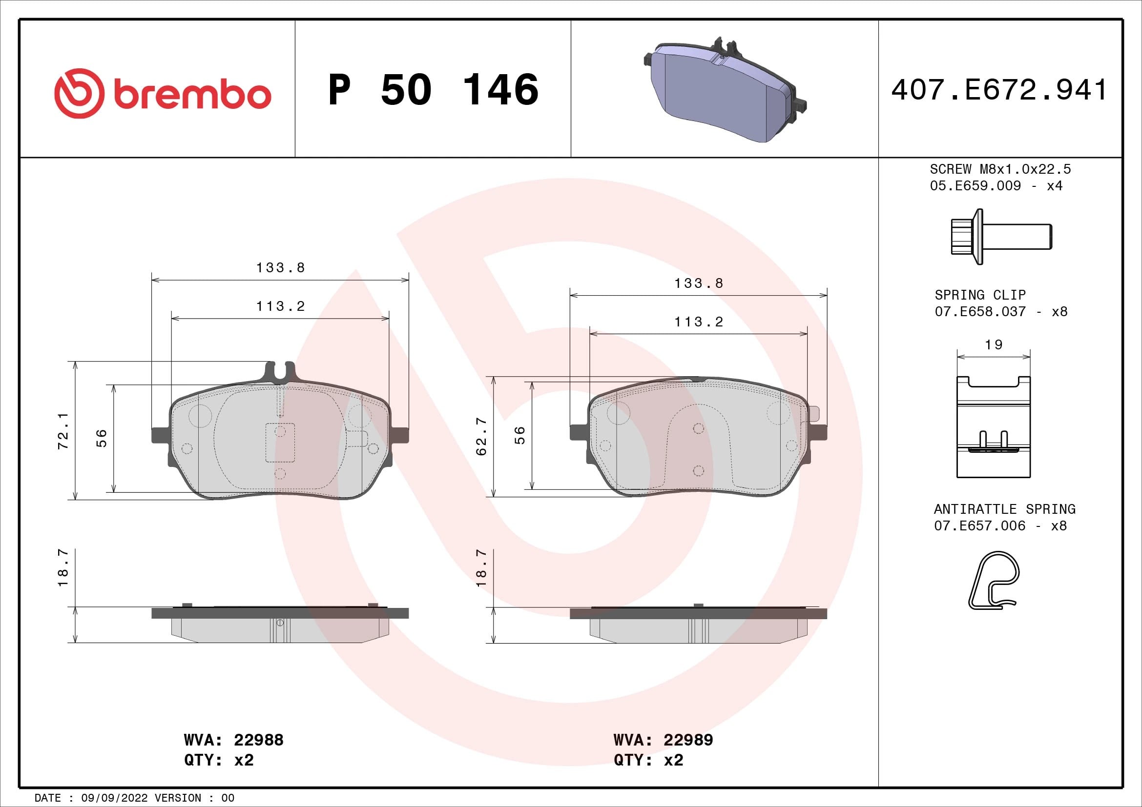 BREMBO P 50 146 Fren Balatası 0004205103 uygun fiyat hızlı kargo