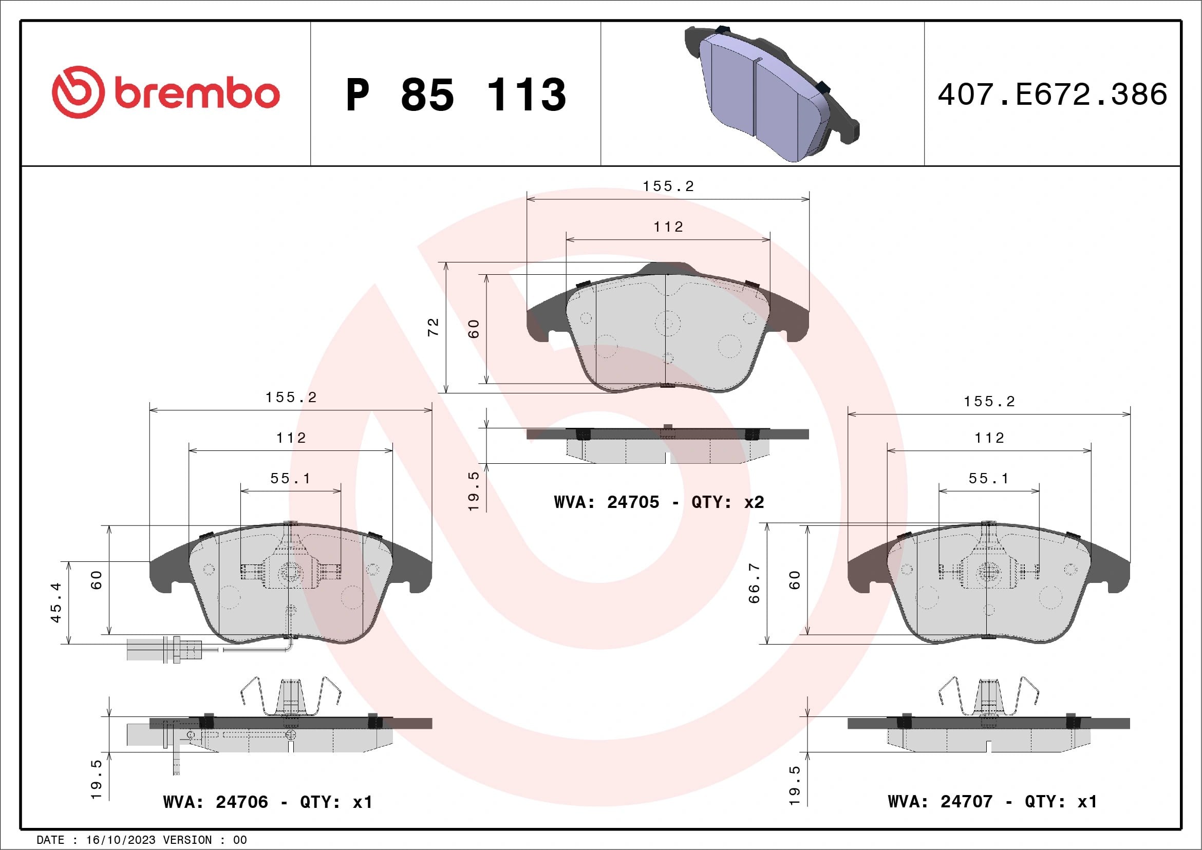 BREMBO P85113X Fren Balatası 8K0098301F uygun fiyat hızlı kargo