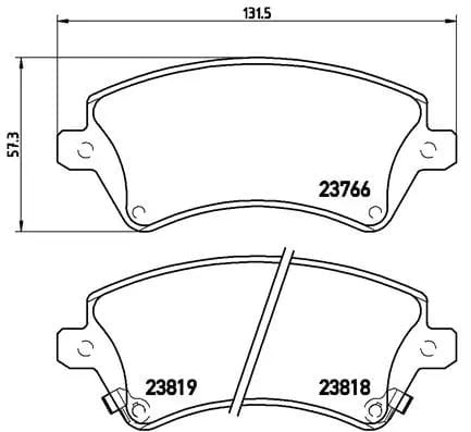BREMBO P83064 Fren Balatası 0446502061 uygun fiyat hızlı kargo