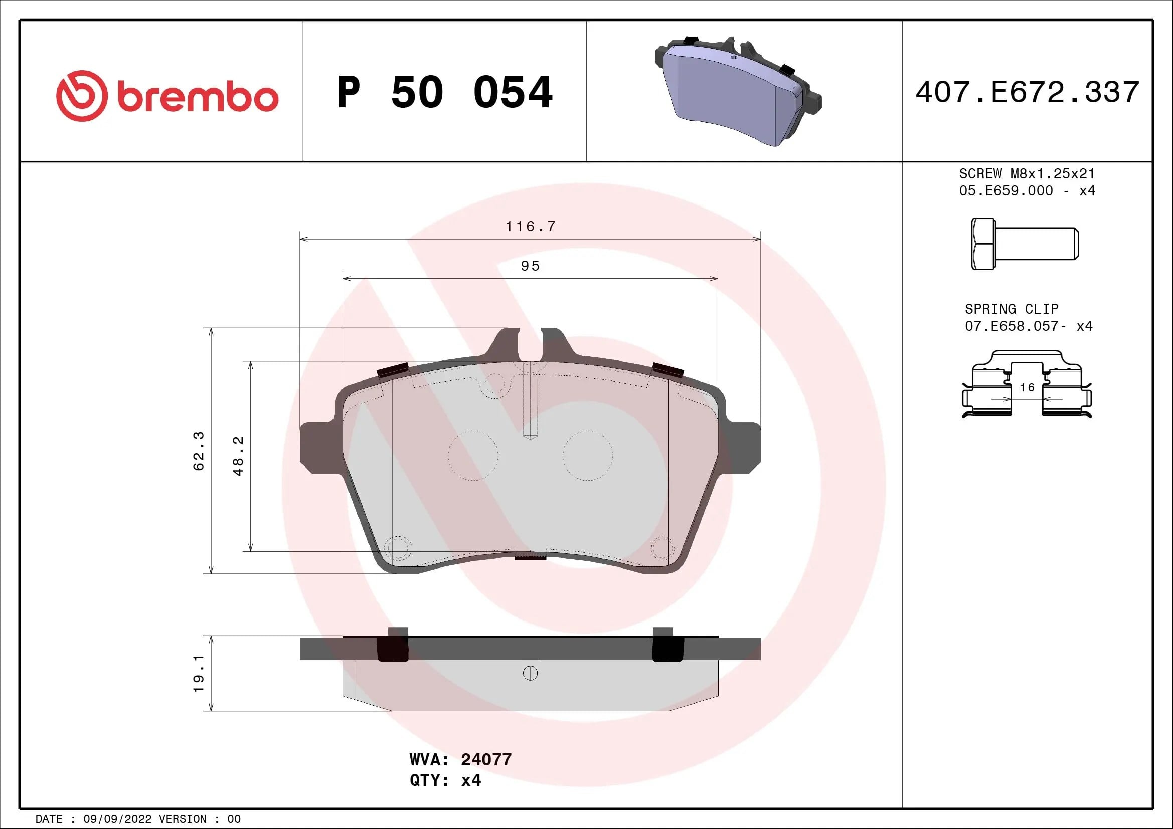 BREMBO P 50 054 Fren Balatası 1694200220 uygun fiyat hızlı kargo