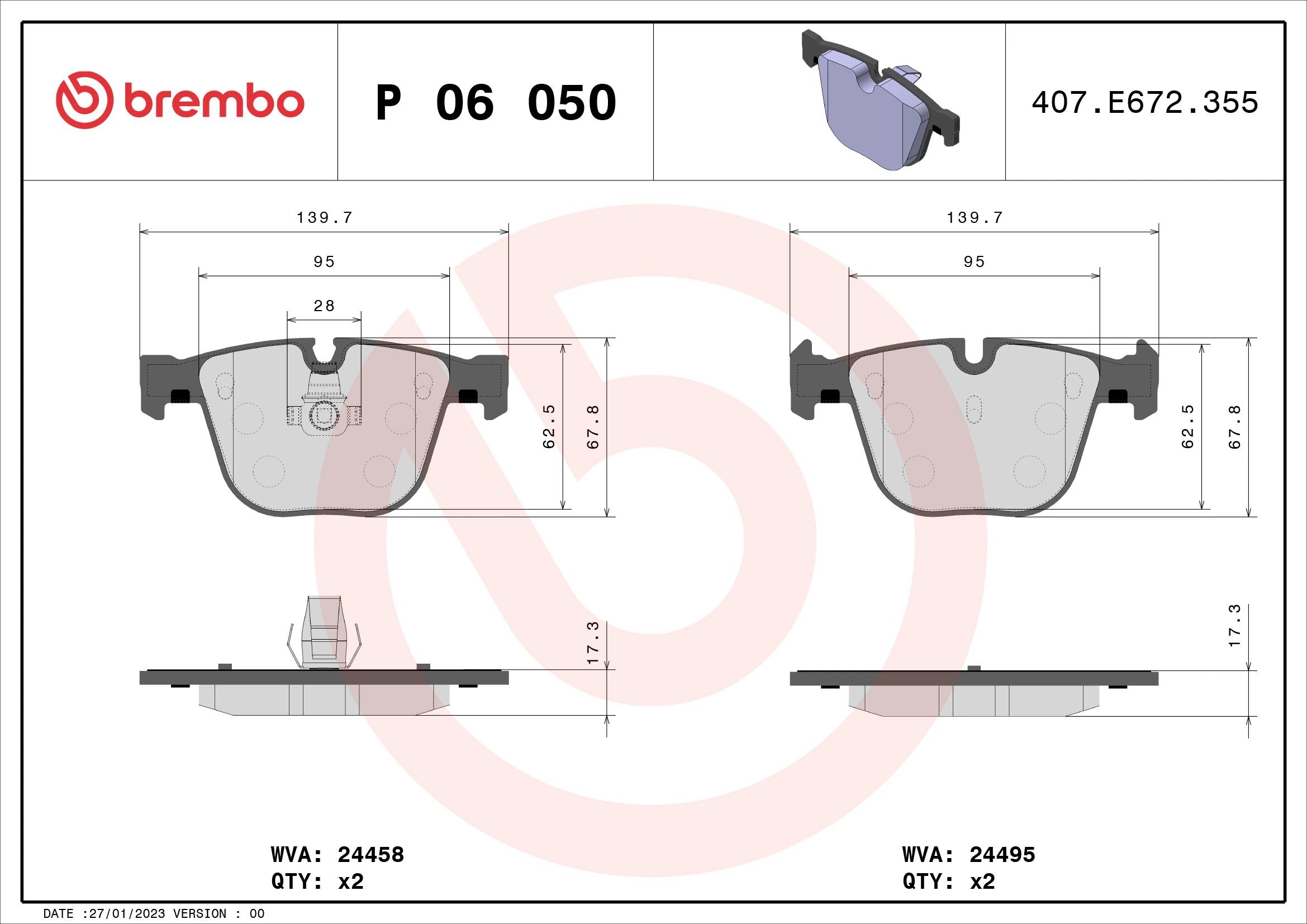 BREMBO P 06 050 Fren Balatası 34212365766 uygun fiyat hızlı kargo