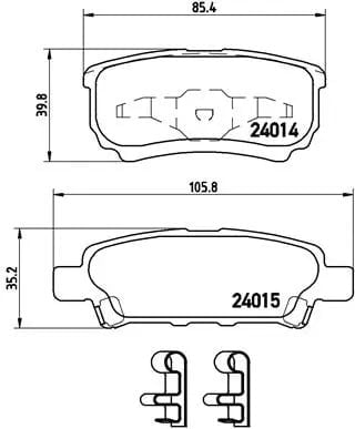 BREMBO P54034 Fren Balatası 05191271AA uygun fiyat hızlı kargo