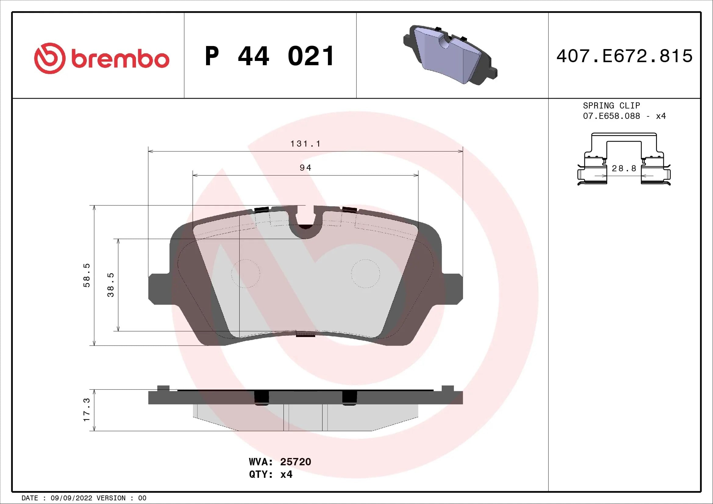 BREMBO P 44 021 Fren Balatası LR036574 uygun fiyat hızlı kargo