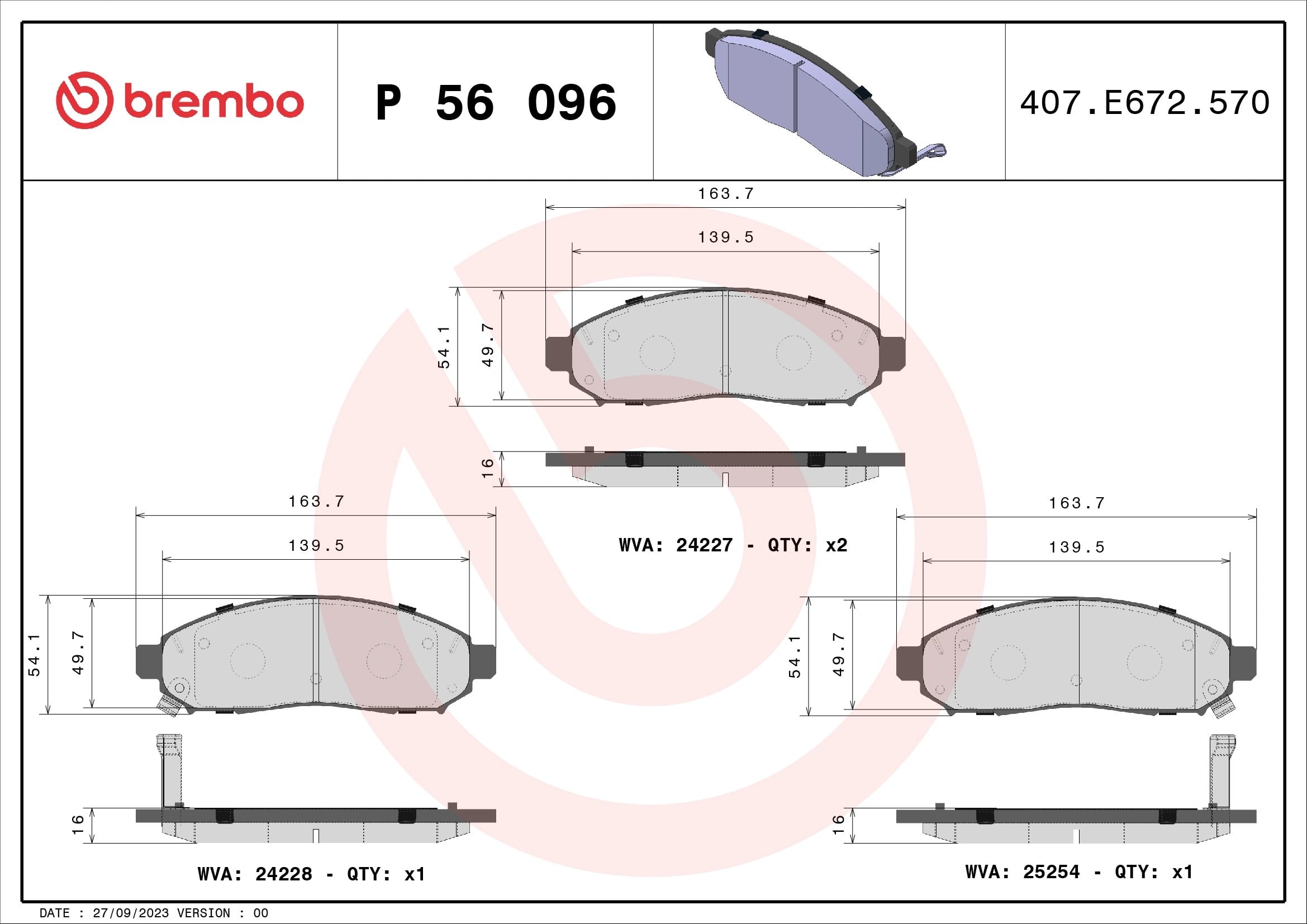 BREMBO P56096 Fren Balatası 19317044 uygun fiyat hızlı kargo