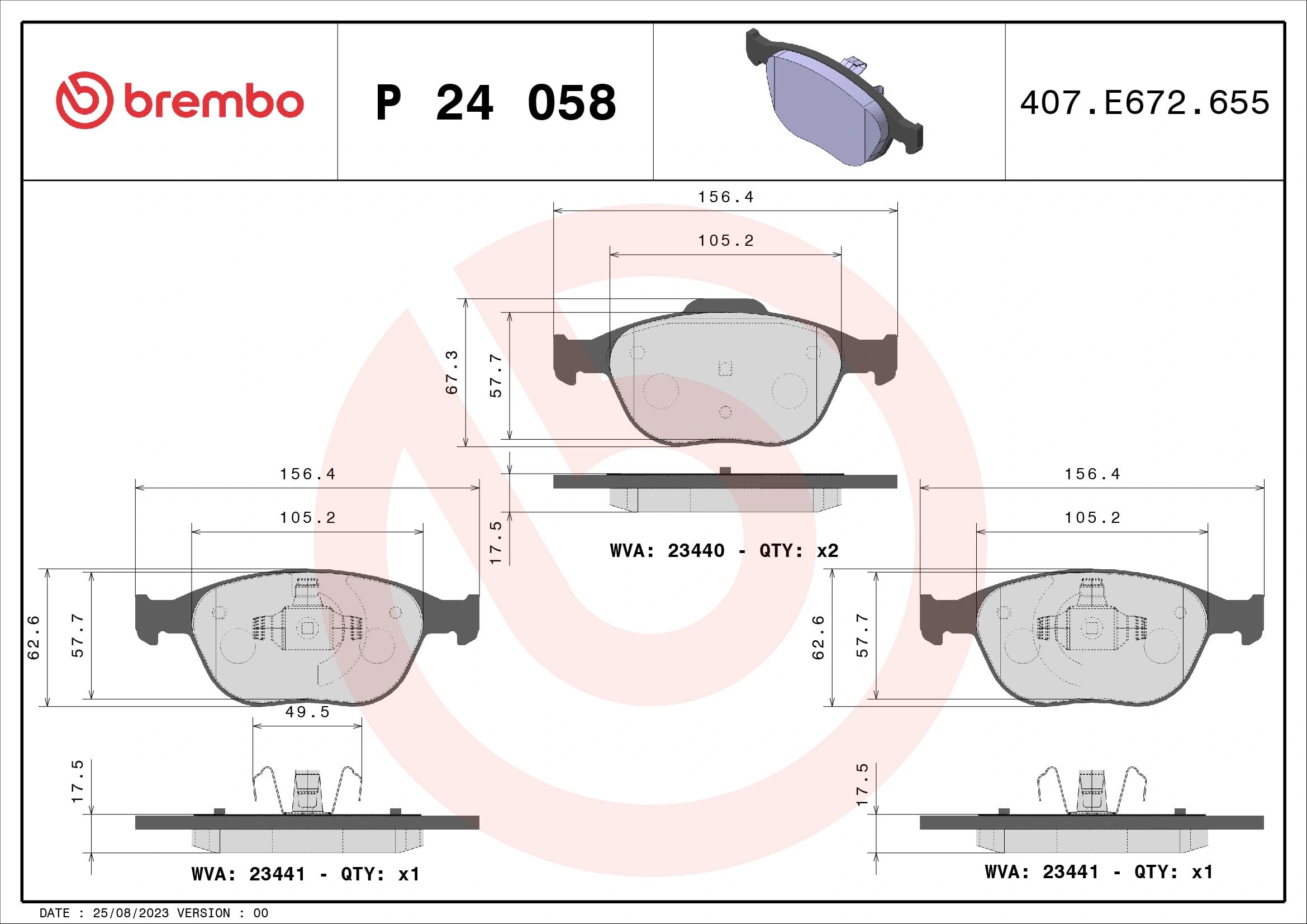 BREMBO P 24 058 Fren Balatası 1355950 uygun fiyat hızlı kargo