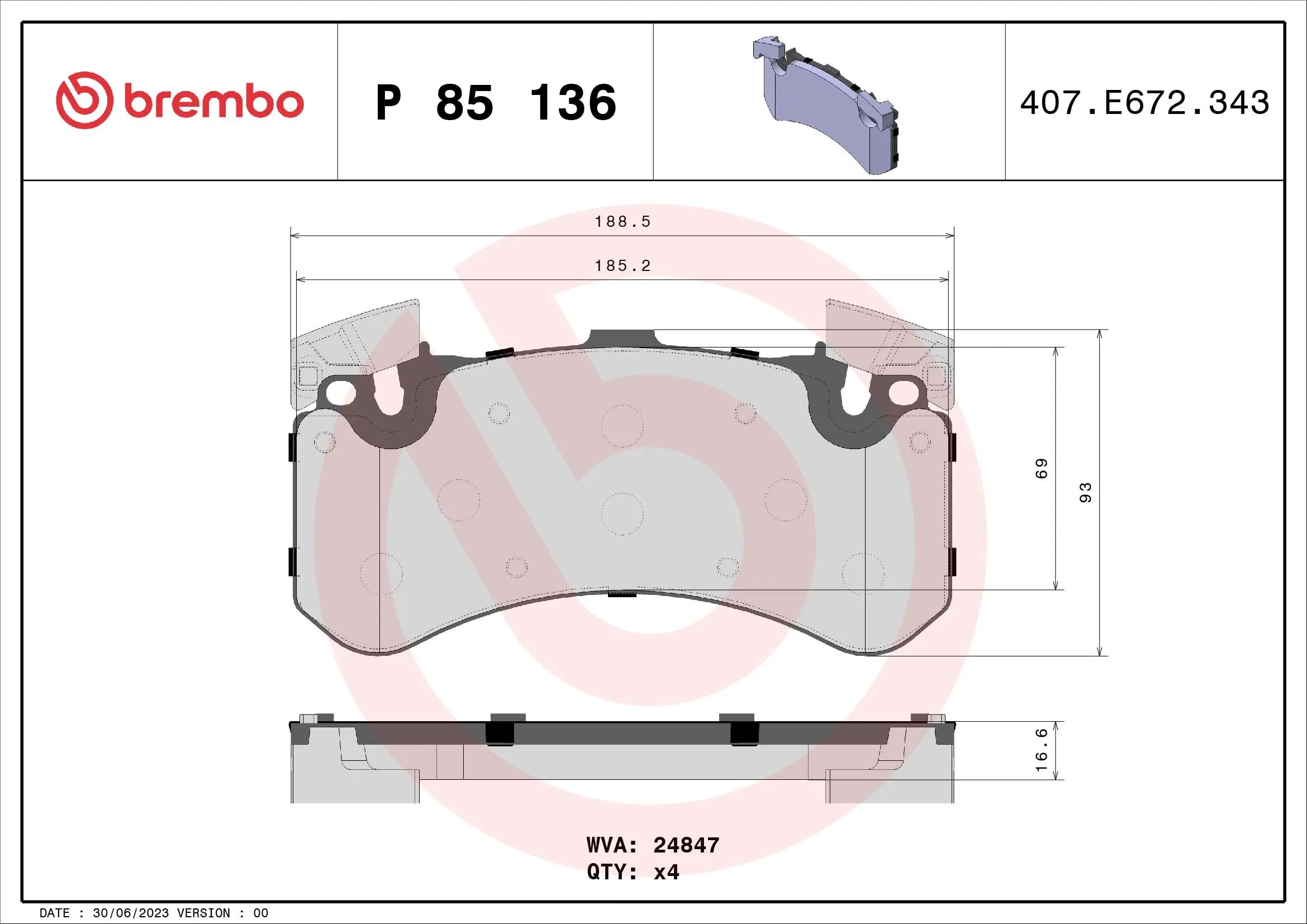 BREMBO P 85 136 Fren Balatası 4G0698151AB uygun fiyat hızlı kargo
