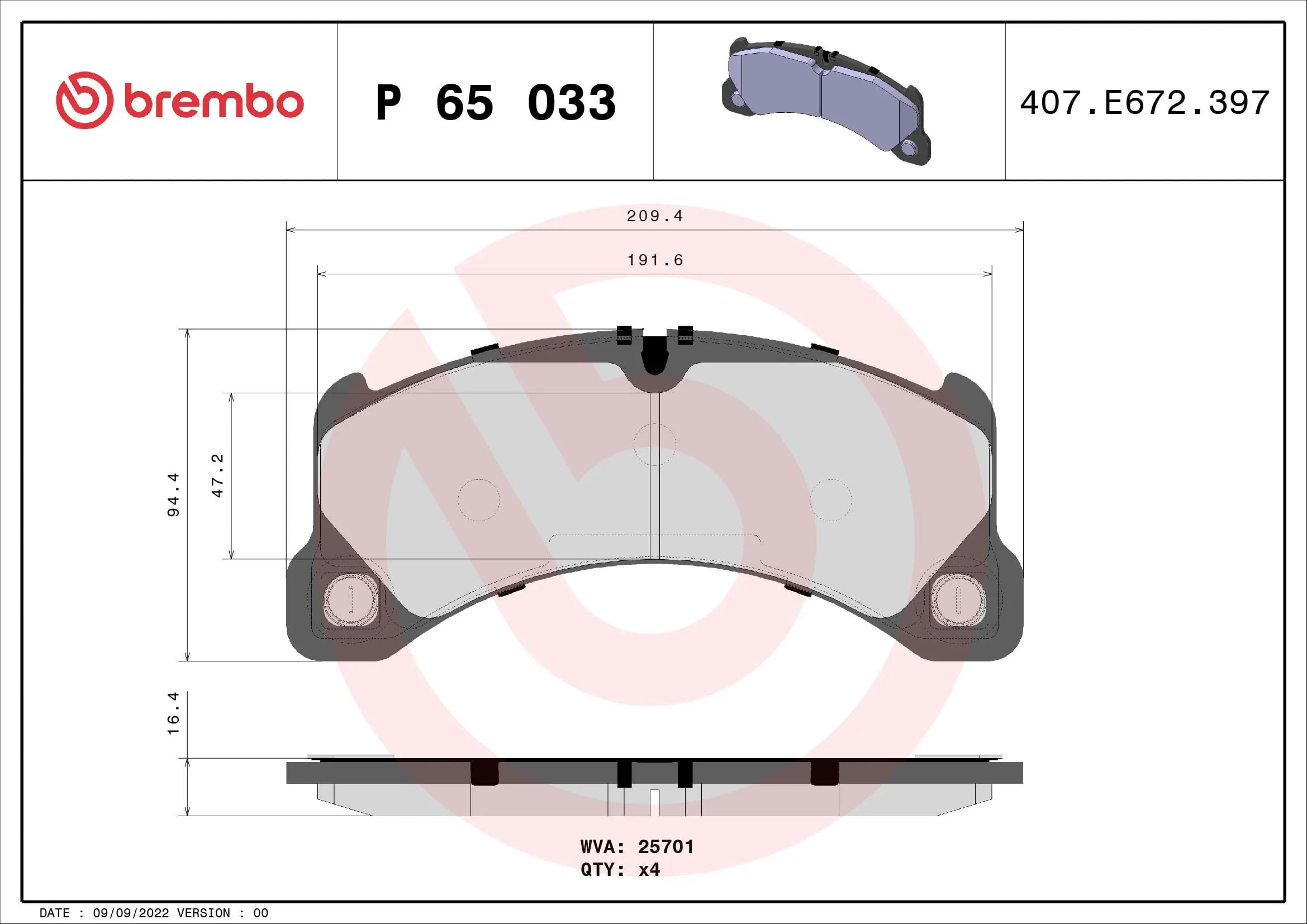 BREMBO P 65 033 Fren Balatası 95B698151AS uygun fiyat hızlı kargo