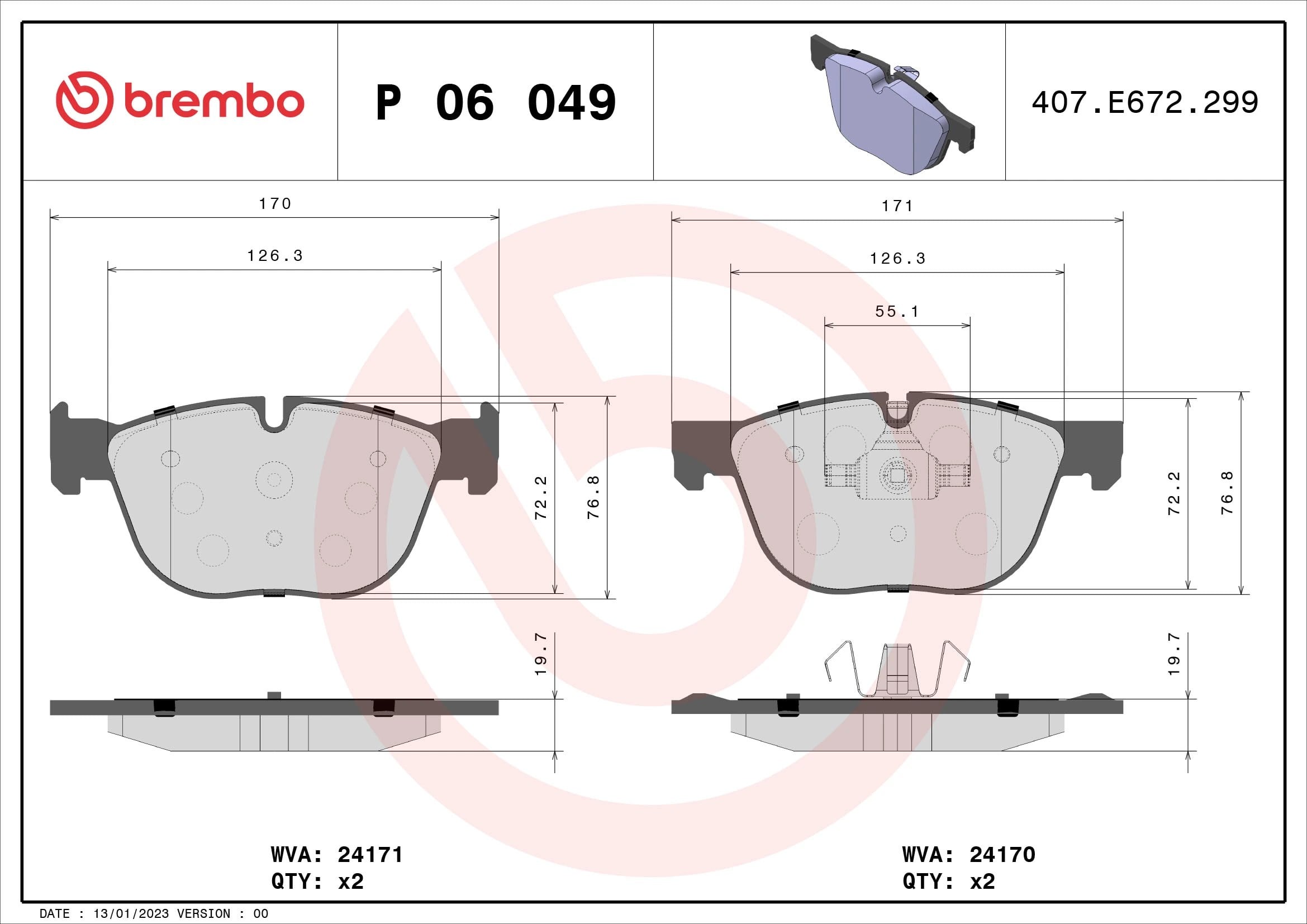 BREMBO P06049 Fren Balatası 2475040 uygun fiyat hızlı kargo