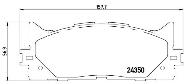 BREMBO P83117 Fren Balatası 0446506070 uygun fiyat hızlı kargo