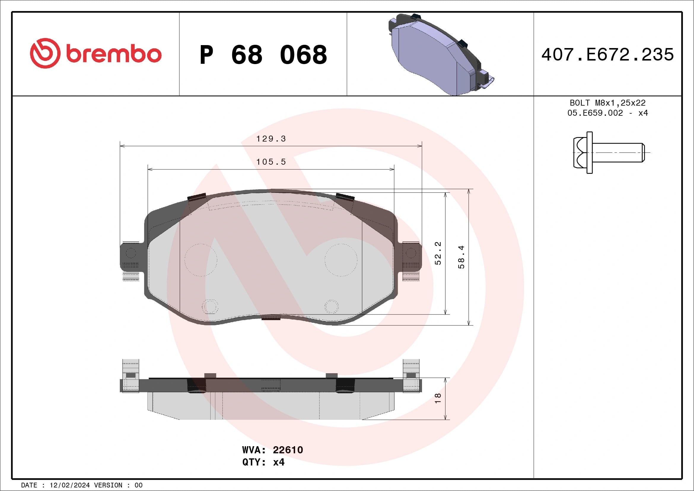 BREMBO P 68 068 Fren Balatası 410603407R uygun fiyat hızlı kargo