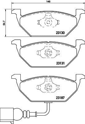 BREMBO P 85 072X Fren Balatası 1J0698151G uygun fiyat hızlı kargo