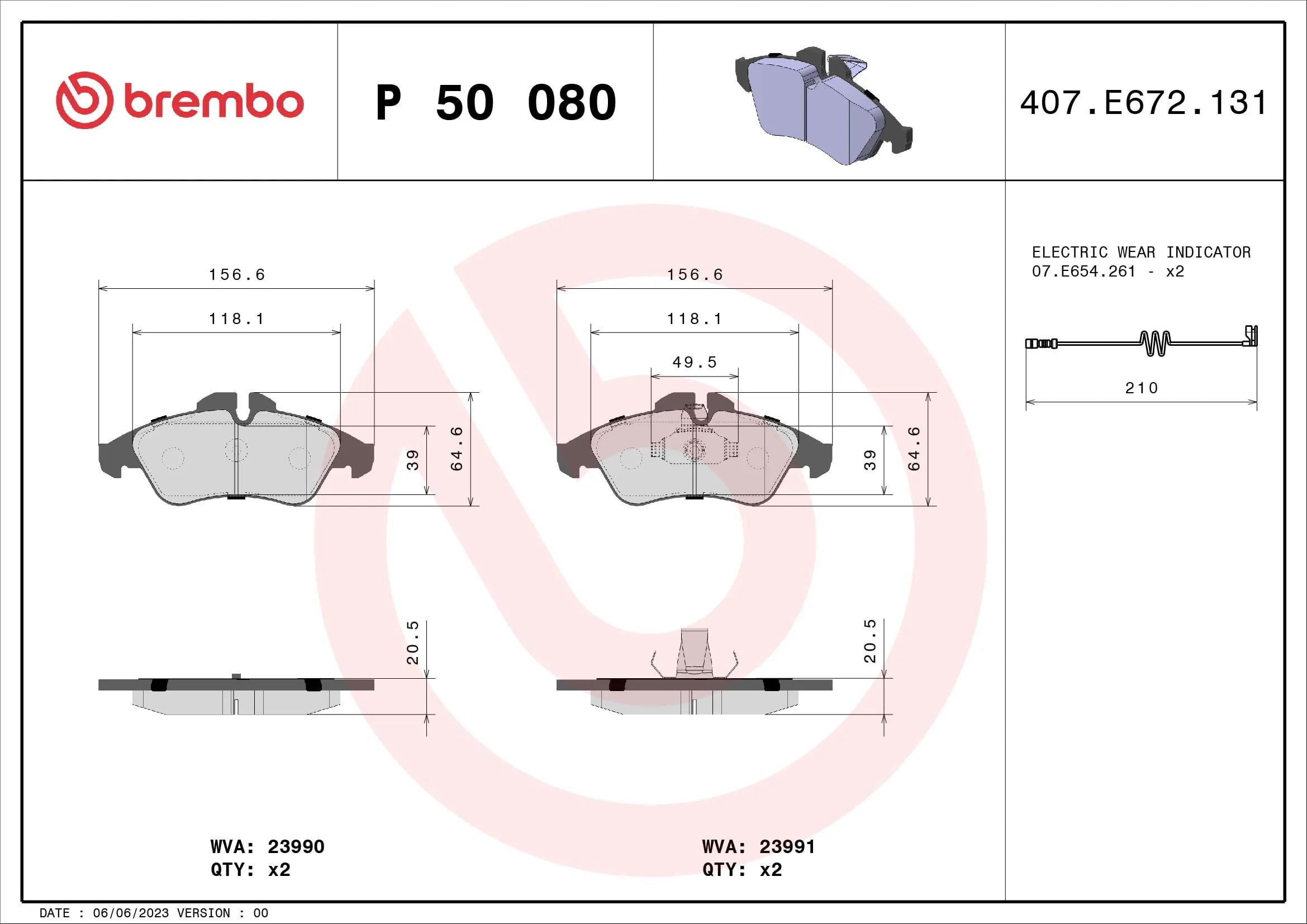 BREMBO P 50 080 Fren Balatası 0024203920 uygun fiyat hızlı kargo