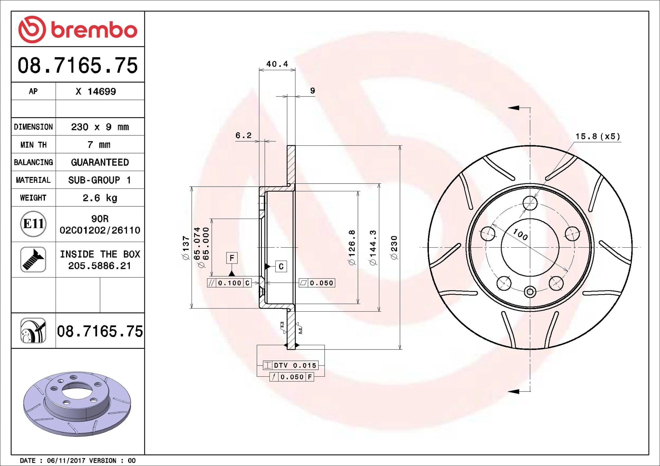 BREMBO 08716575 Fren Diski 1J0615601 uygun fiyat hızlı kargo