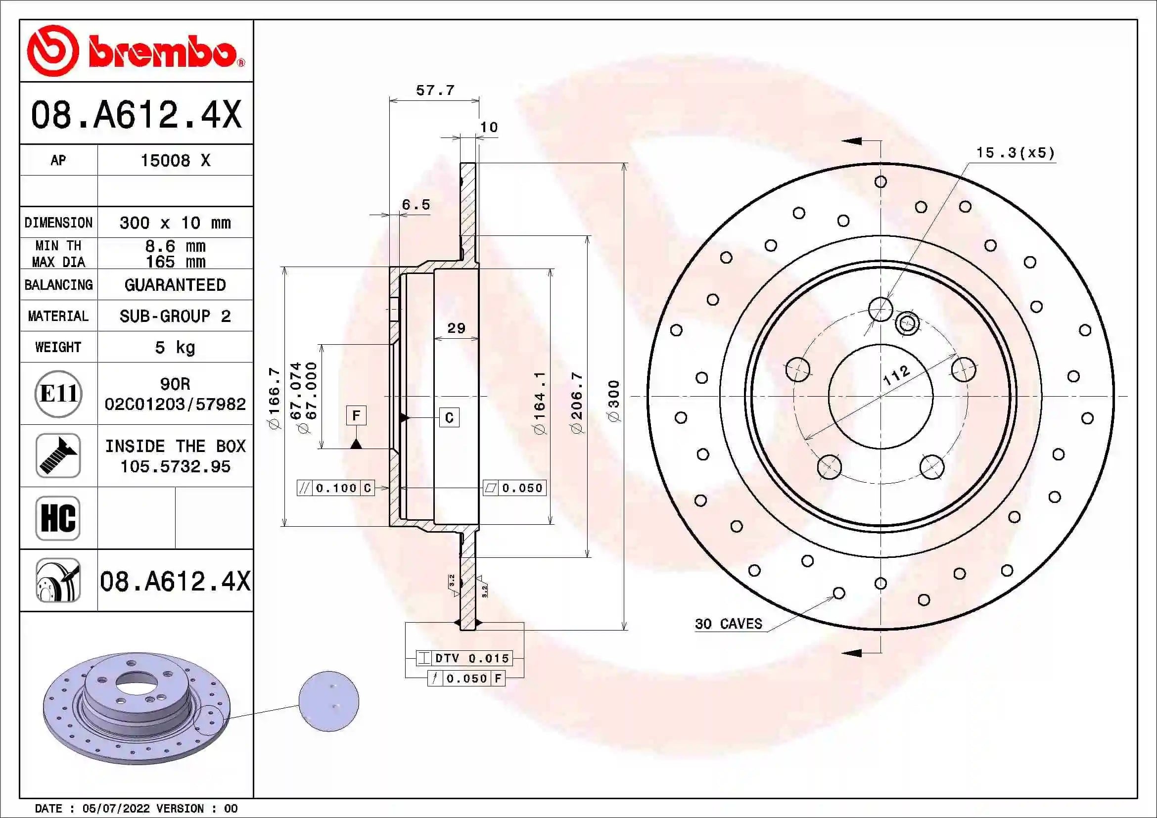 BREMBO 08 A612 4X Fren Diski 2044230612 uygun fiyat hızlı kargo