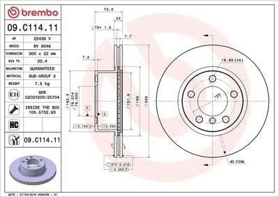 BREMBO 09 C114 11 Fren Diski 34116792217 uygun fiyat hızlı kargo