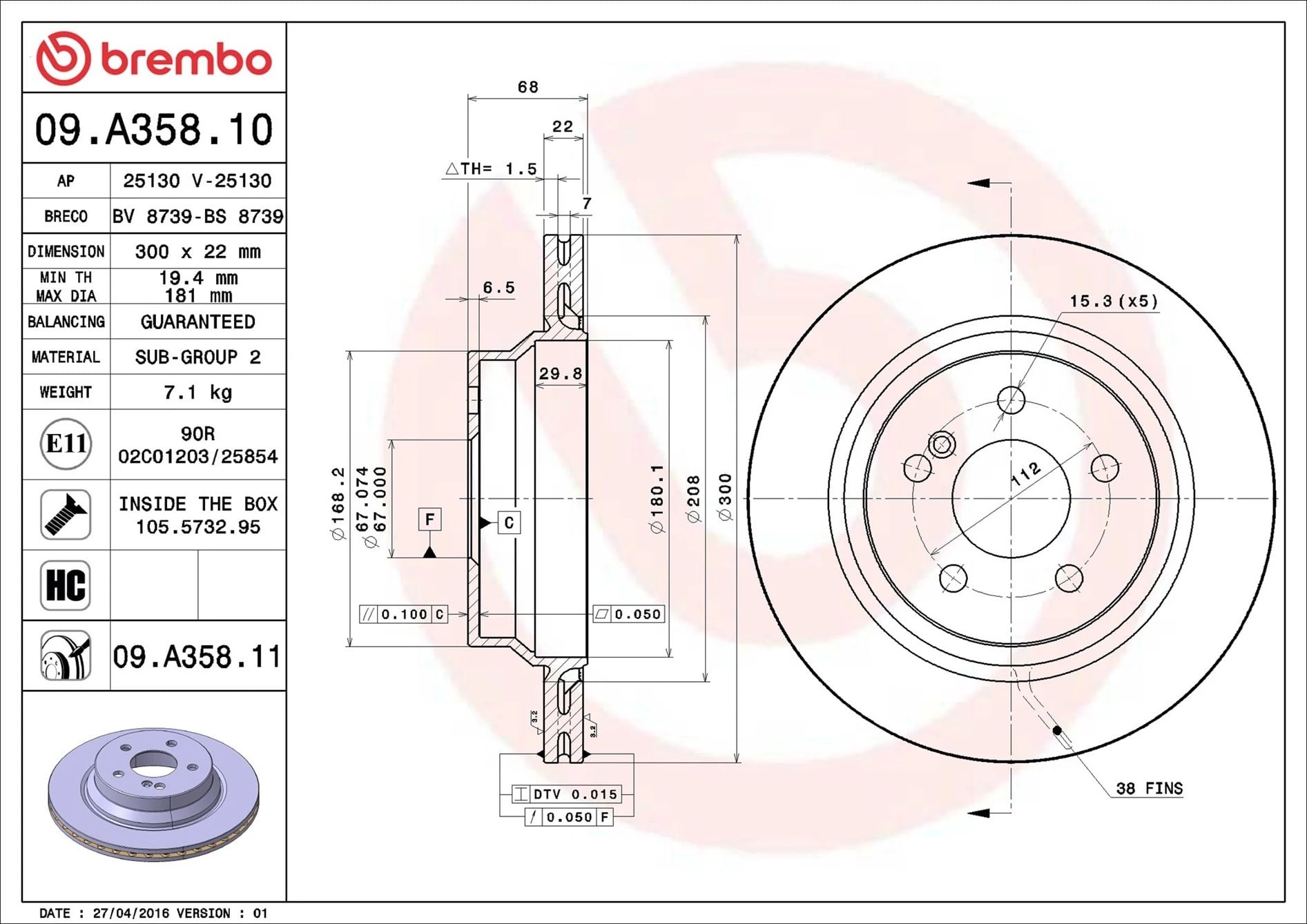 BREMBO 09 A358 10 Fren Diski 0004230912 uygun fiyat hızlı kargo