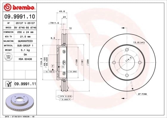 BREMBO 09 9991 11 Fren Diski 4544200001 uygun fiyat hızlı kargo