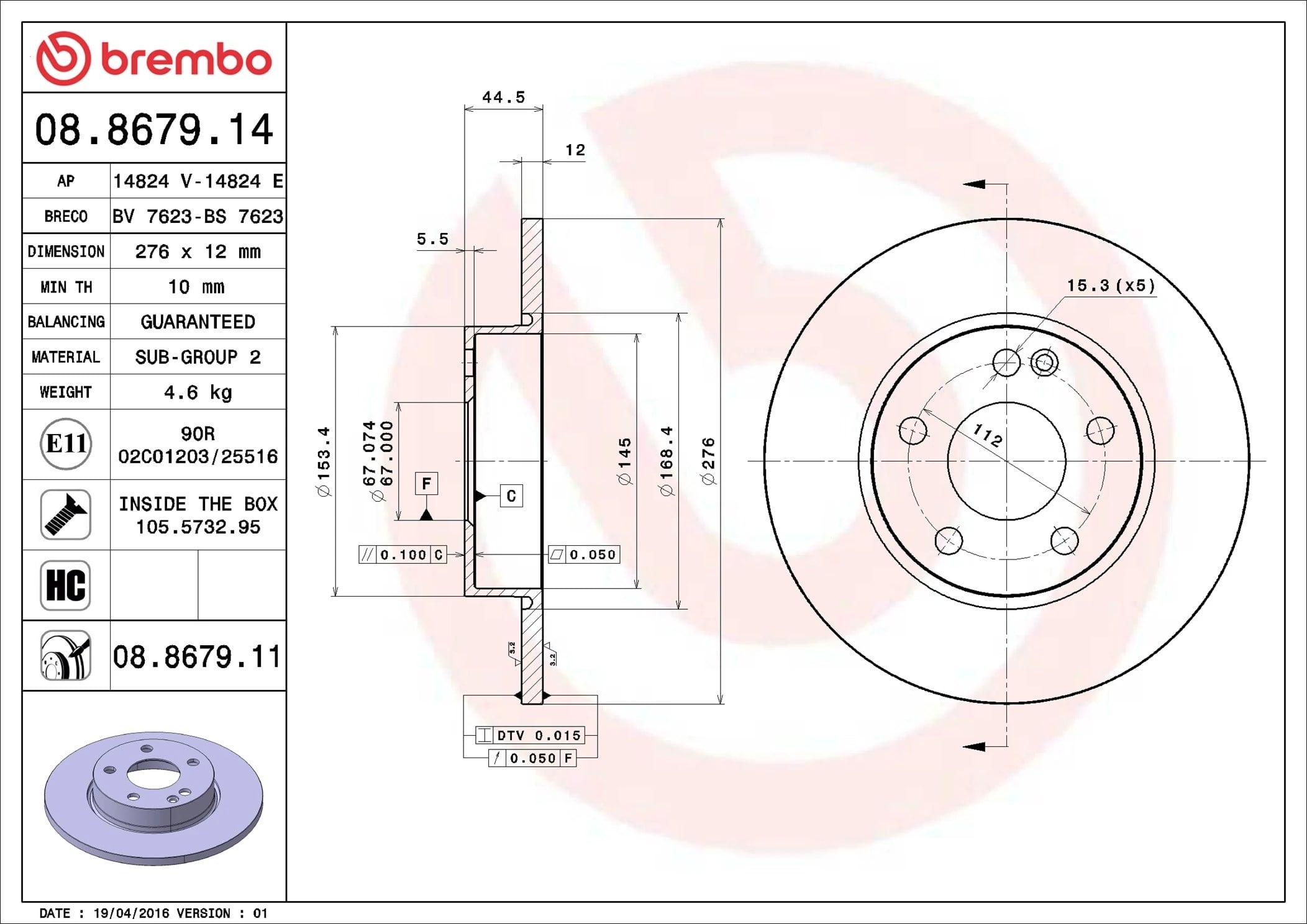 BREMBO 08 8679 14 Fren Diski 1694210012 uygun fiyat hızlı kargo