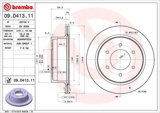 BREMBO 09D41311 Fren Diski 380211320 uygun fiyat hızlı kargo