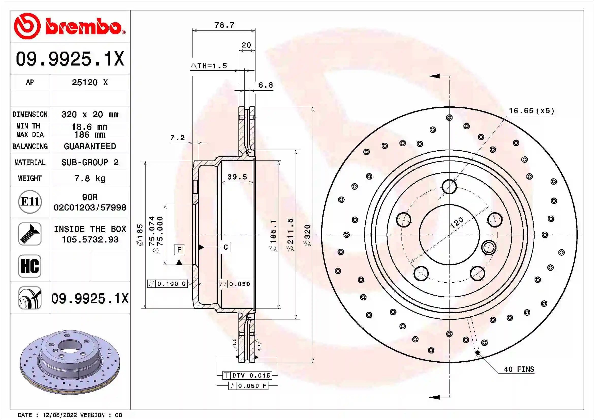 BREMBO 0999251X Fren Diski 34216771970 uygun fiyat hızlı kargo