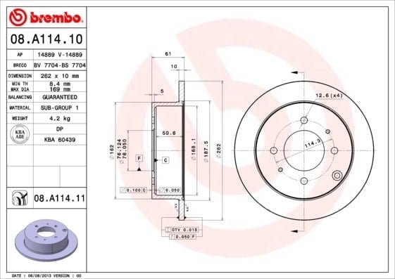 BREMBO 08A11411 Fren Diski 5841138300 uygun fiyat hızlı kargo
