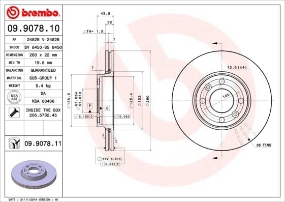 BREMBO 09 9078 11 Fren Diski 4020600Q1M uygun fiyat hızlı kargo
