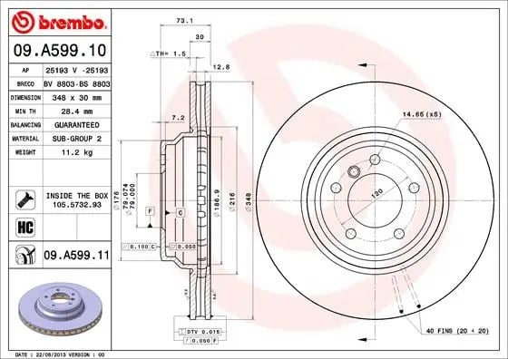 BREMBO 09 A599 11 Fren Diski 34116770729 uygun fiyat hızlı kargo