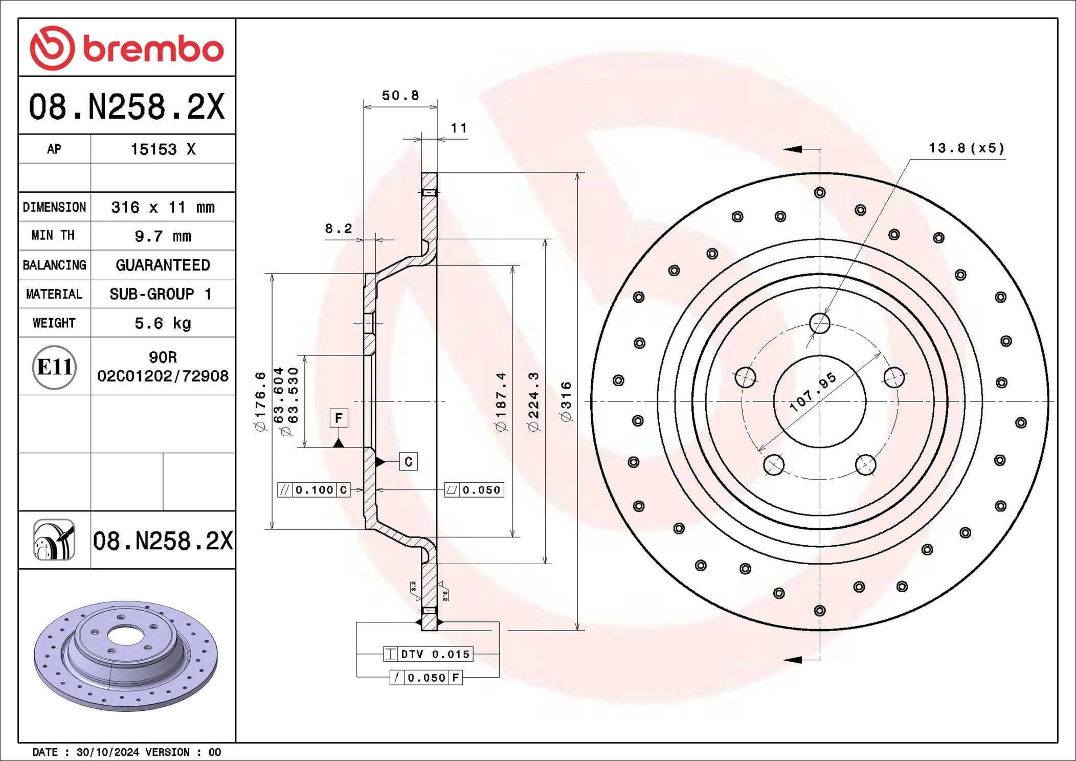 BREMBO 08 N258 2X Fren Diski 2008440 uygun fiyat hızlı kargo