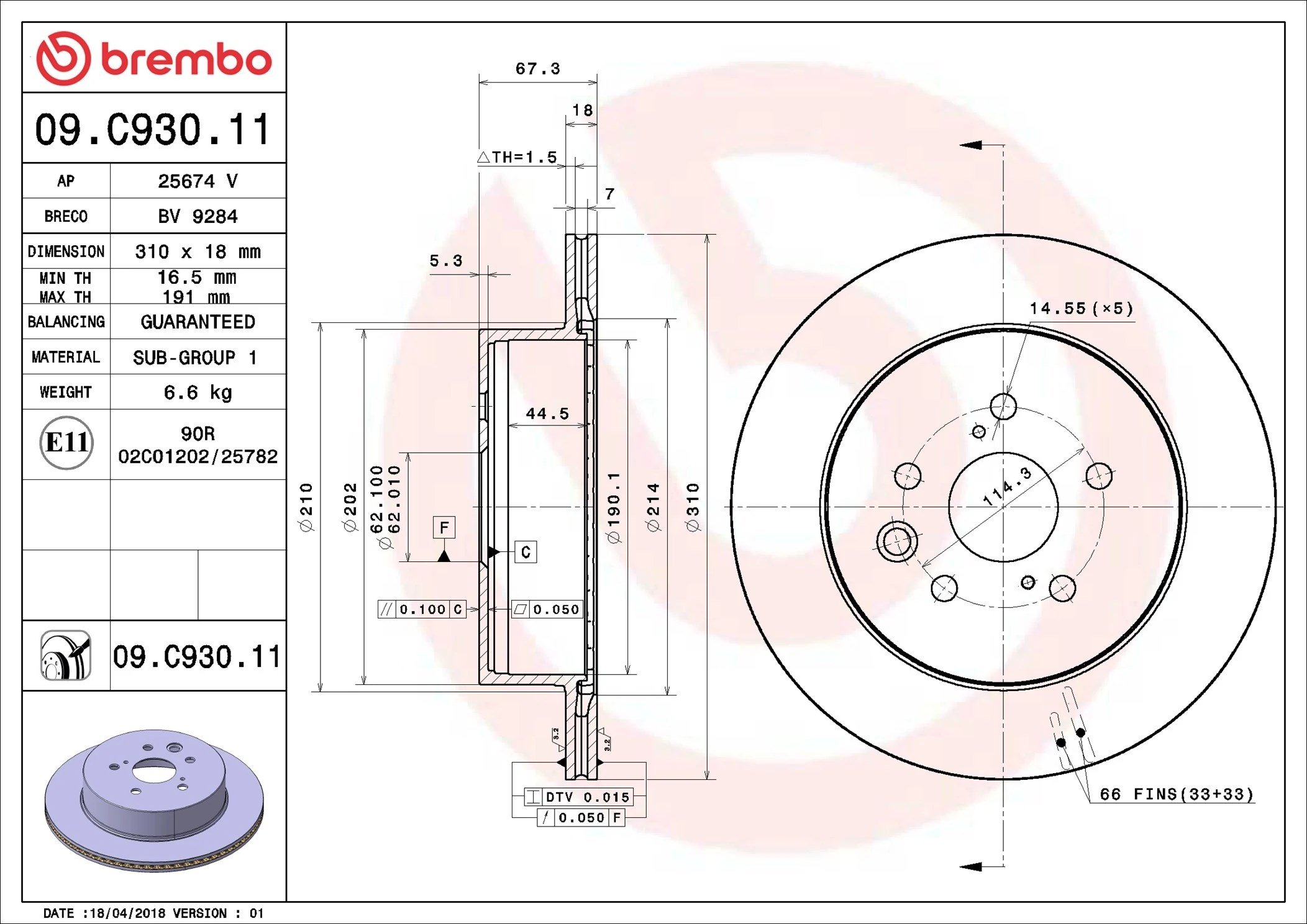 BREMBO 09C93011 Fren Diski 424310N020 uygun fiyat hızlı kargo