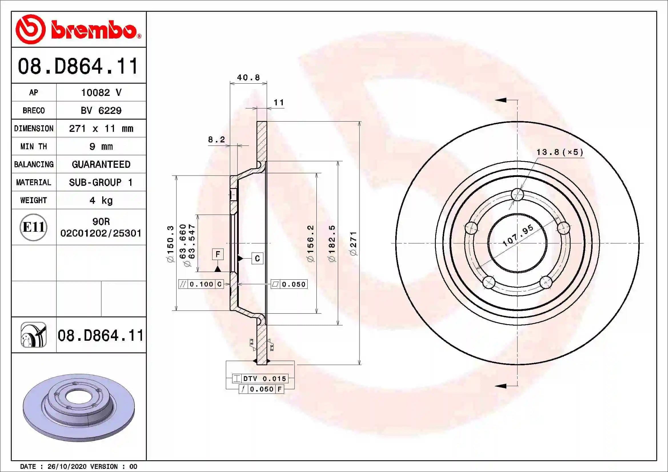 BREMBO 08D86411 Fren Diski 2196429 uygun fiyat hızlı kargo