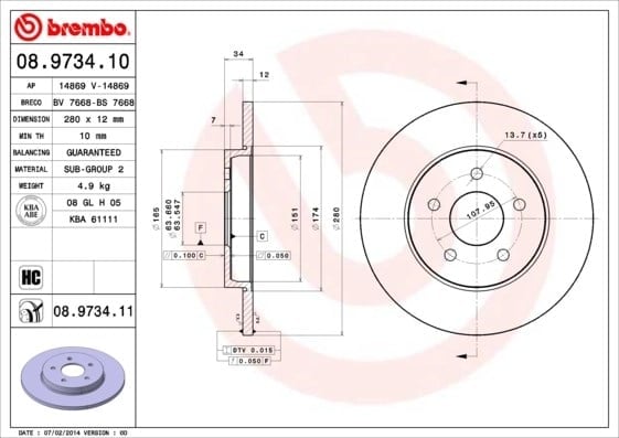 BREMBO 08973411 Fren Diski 1323102 uygun fiyat hızlı kargo